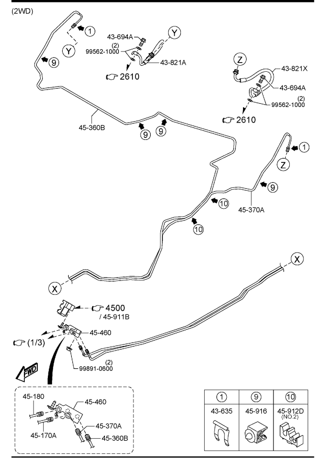 Full size assembly image of BRAKE PIPINGS (1/3)