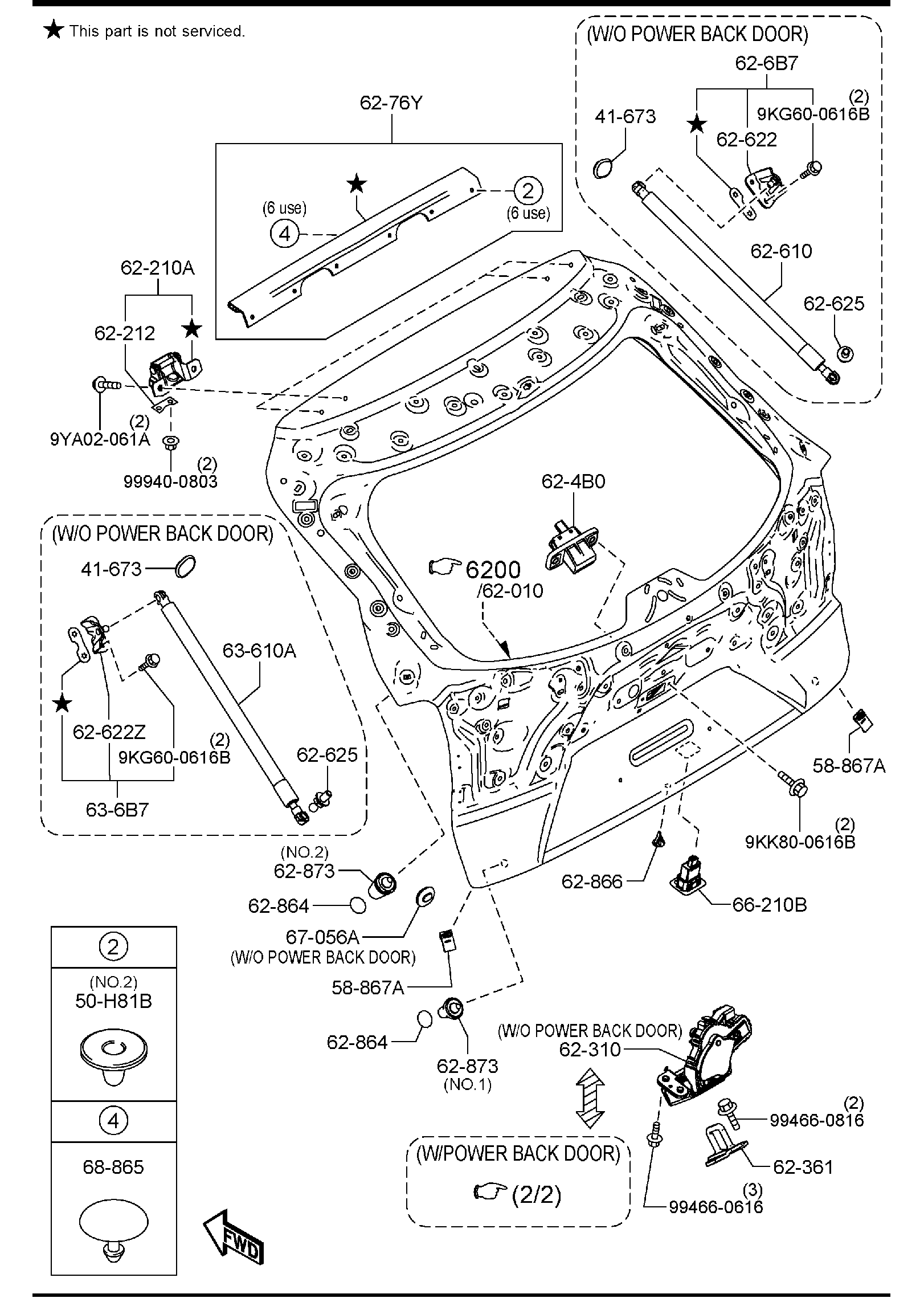 Diagram LIFT GATE MECHANISMS for your 2008 Mazda MX-5 Miata   