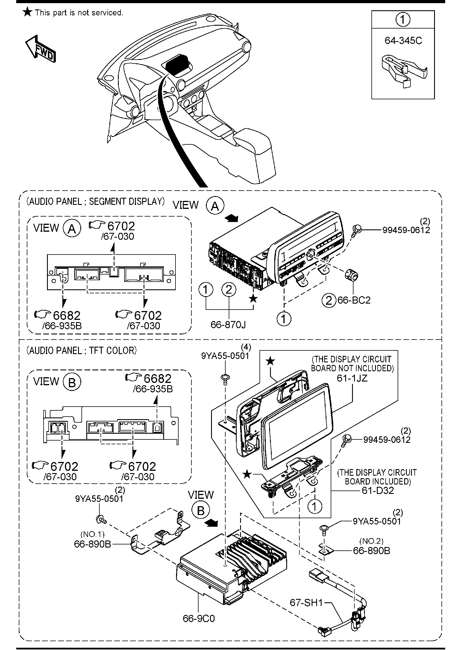 Diagram AUDIO SYSTEMS (RADIO & TAPE DECK) for your 2018 Mazda MX-5 Miata  Grand Touring 