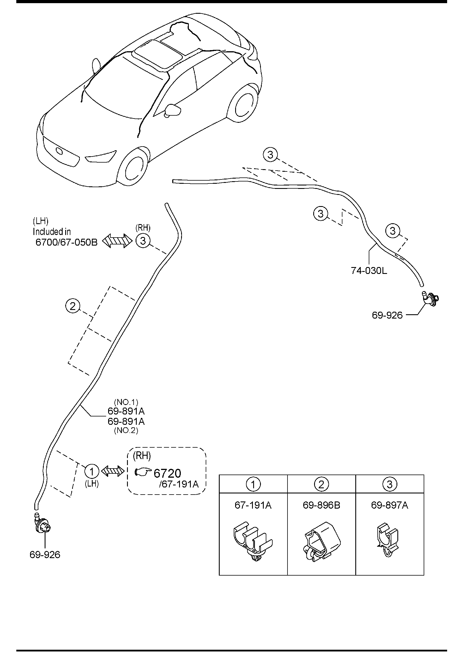 Diagram SUNROOF for your 2025 Mazda CX-70   