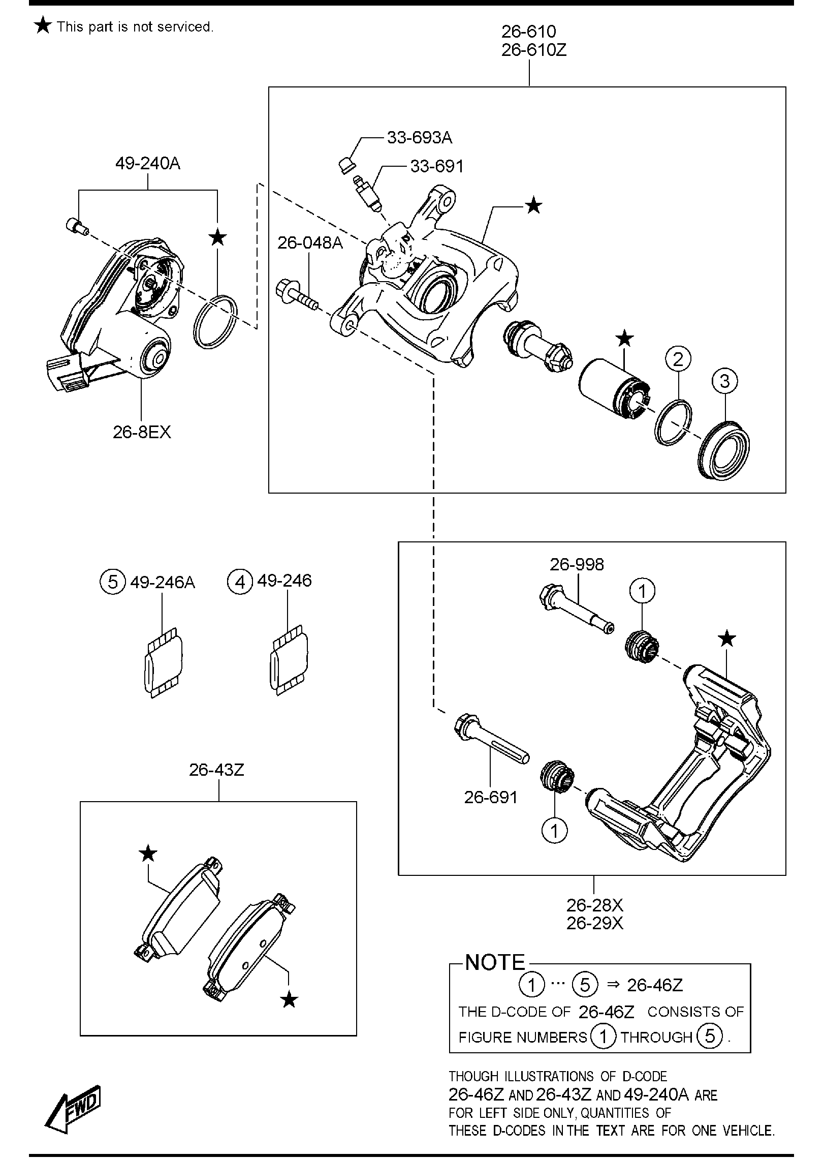 Diagram REAR BRAKE MECHANISMS for your 2014 Mazda Mazda6   