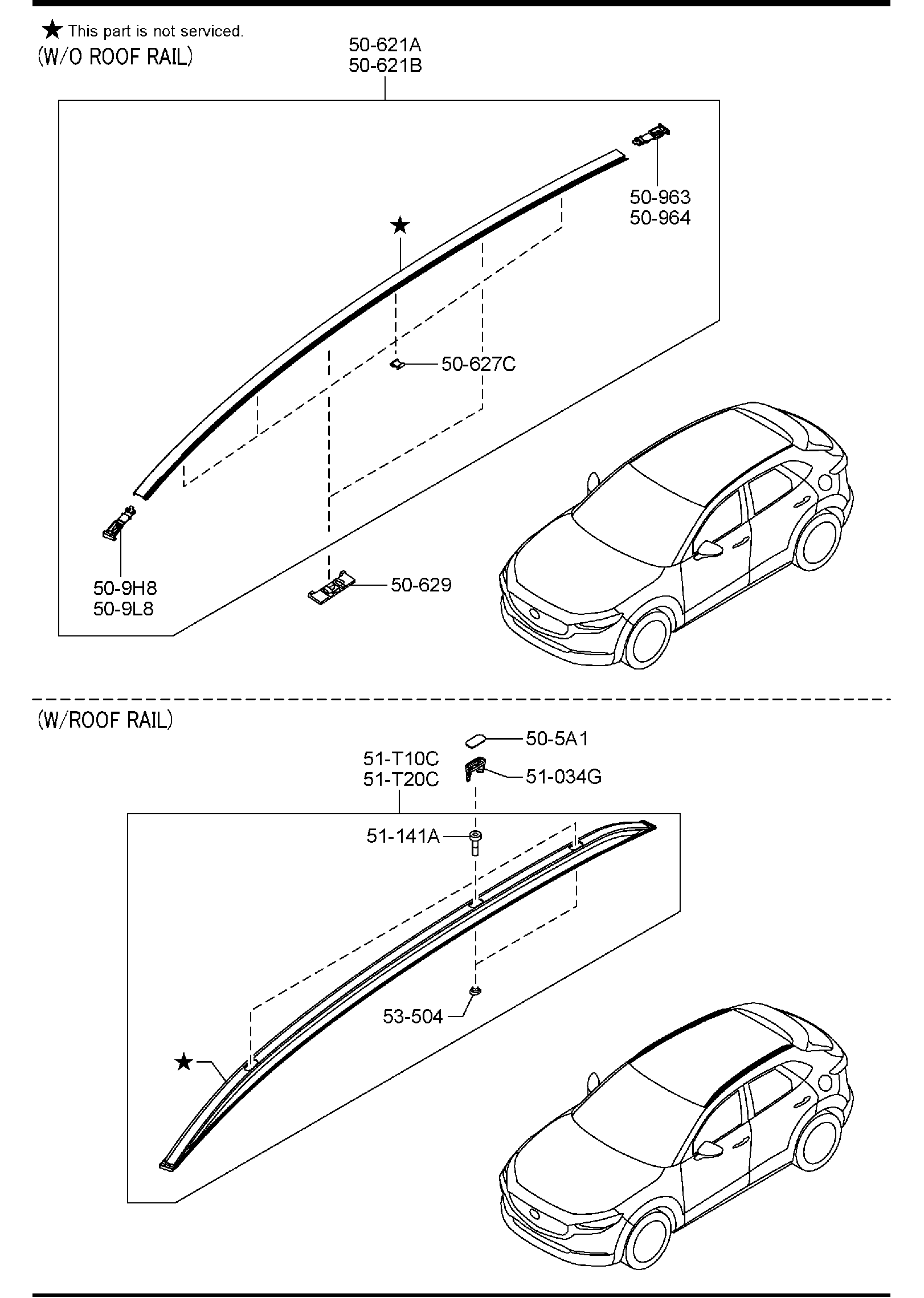 Diagram BODY MOULDINGS for your 2021 Mazda CX-9   