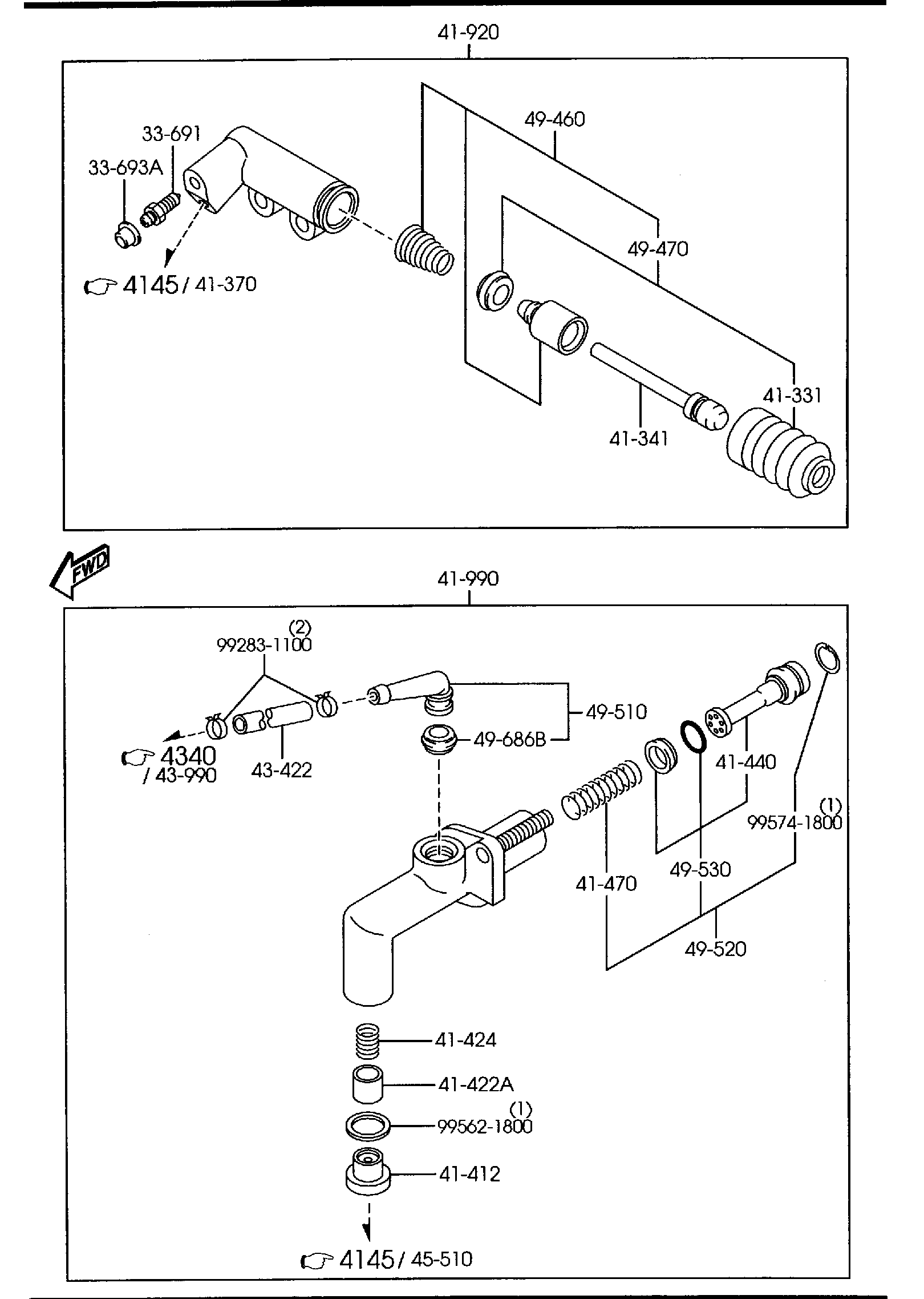 Diagram CLUTCH RELEASE & MASTER CYLINDERS (MANUAL TRANSMISSION) for your 2011 Mazda Mazda3   