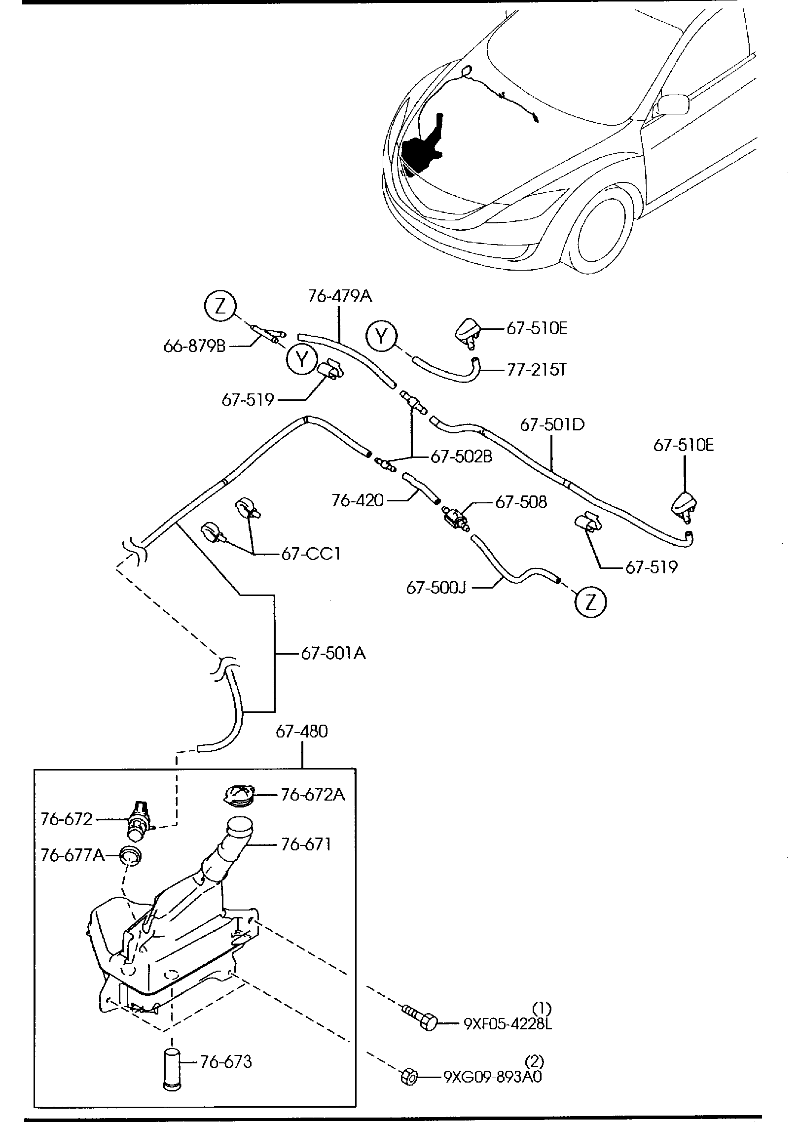 Diagram WINDSHIELD WASHER for your 2018 Mazda CX-5   