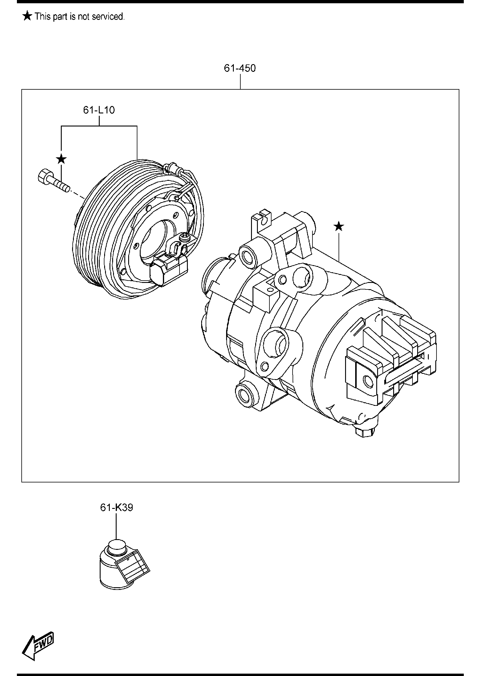 Diagram AIR CONDITIONING COMPRESSOR COMPONENTS (3700CC) for your 2003 Mazda B3000   