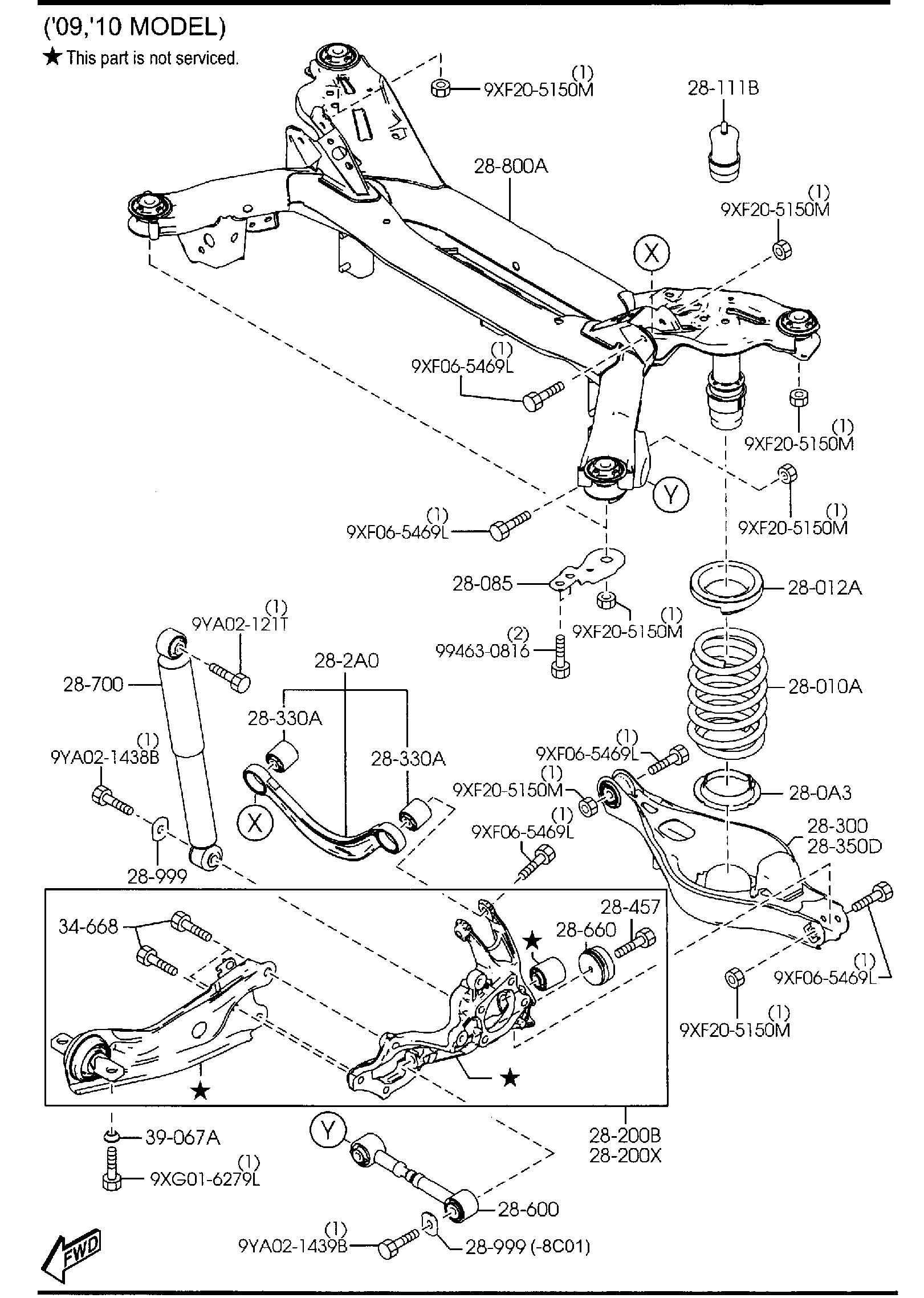 Diagram REAR SUSPENSION MECHANISMS for your 2016 Mazda Mazda3  HATCHBACK I (VIN Begins: JM1) 