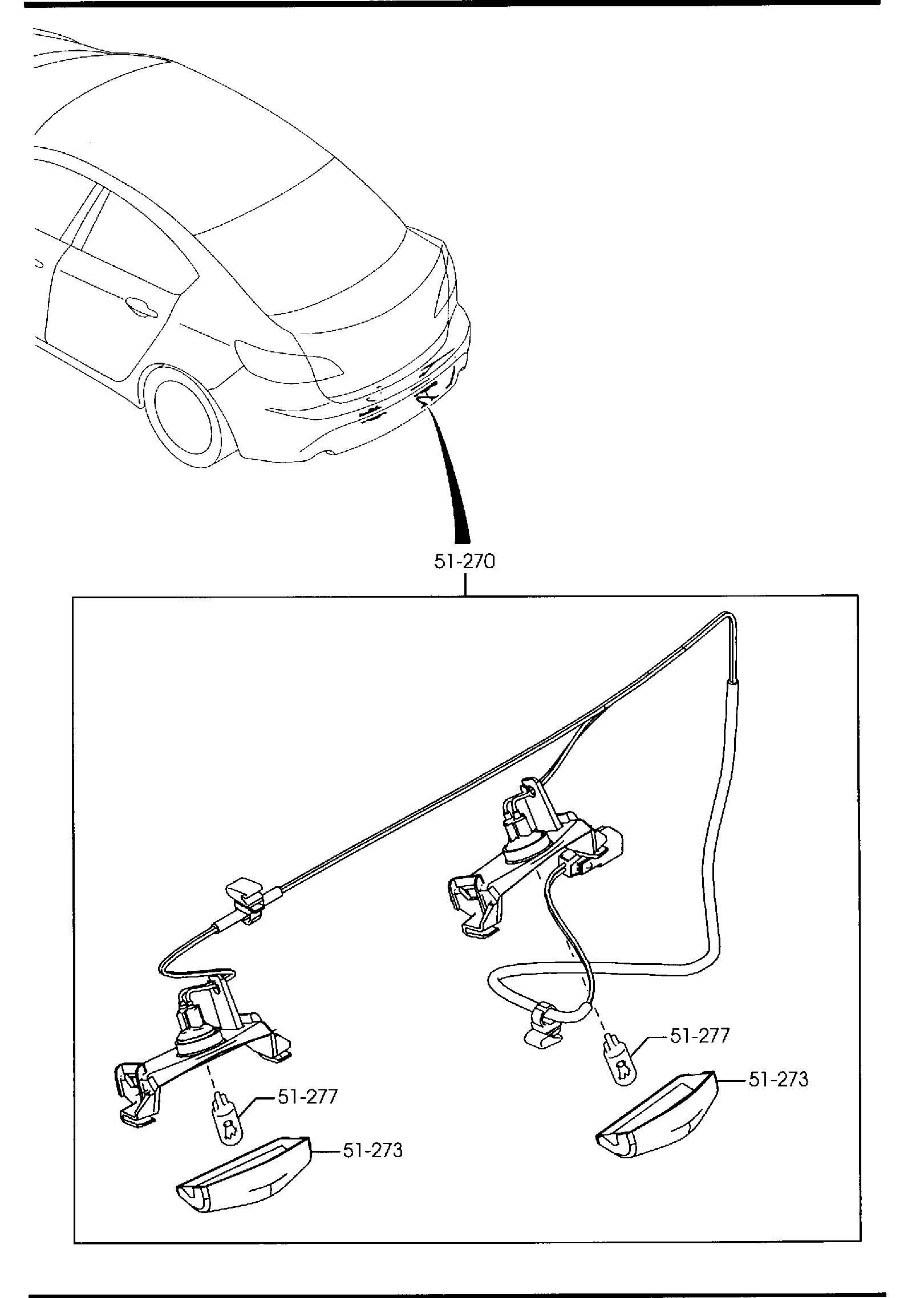 Diagram LICENSE LAMPS for your 2009 Mazda Mazda3   