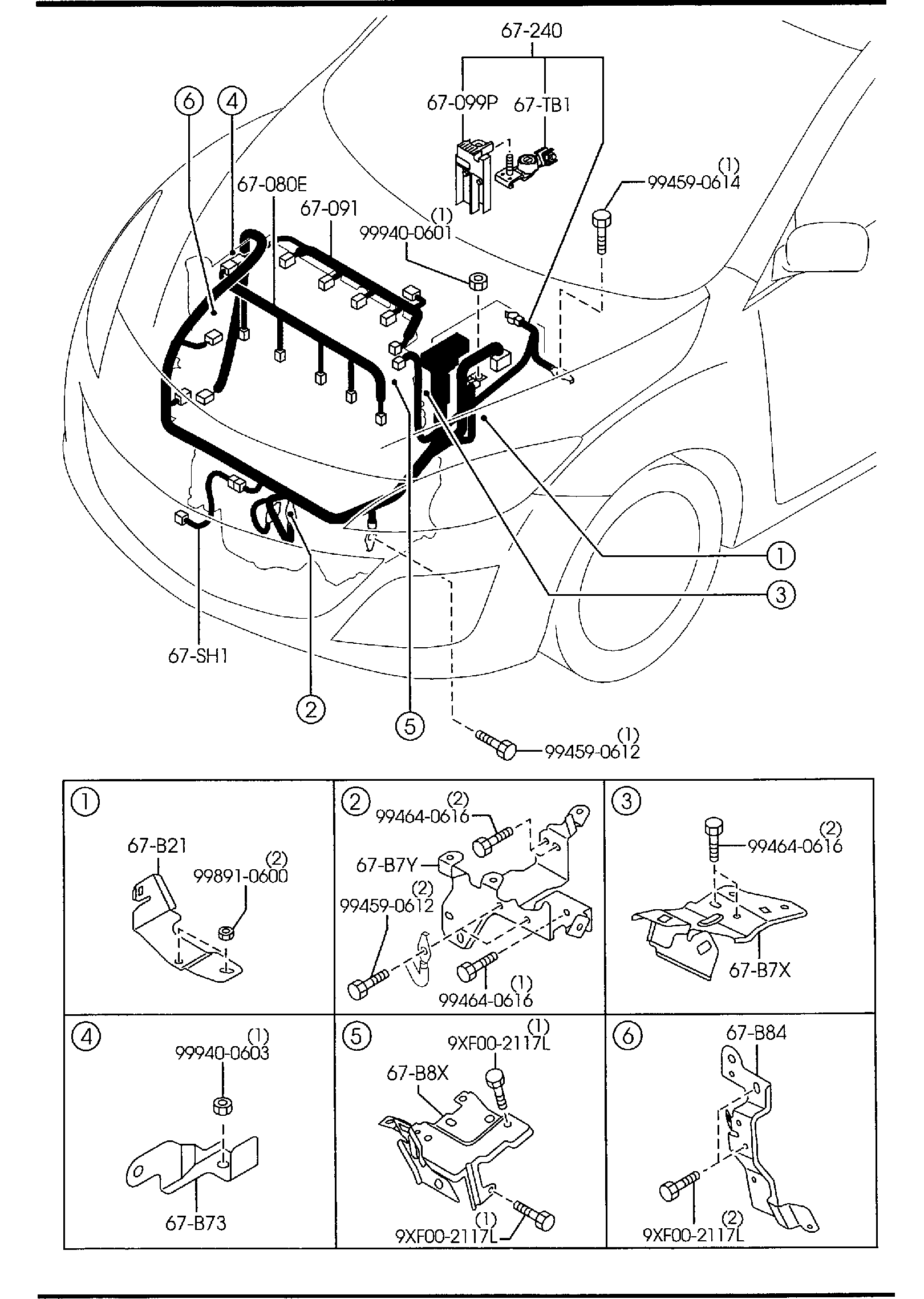 Diagram ENGINE & TRANSMISSION WIRING HARNESSES (2300CC) for your 2015 Mazda CX-5  GRAND TOUR 
