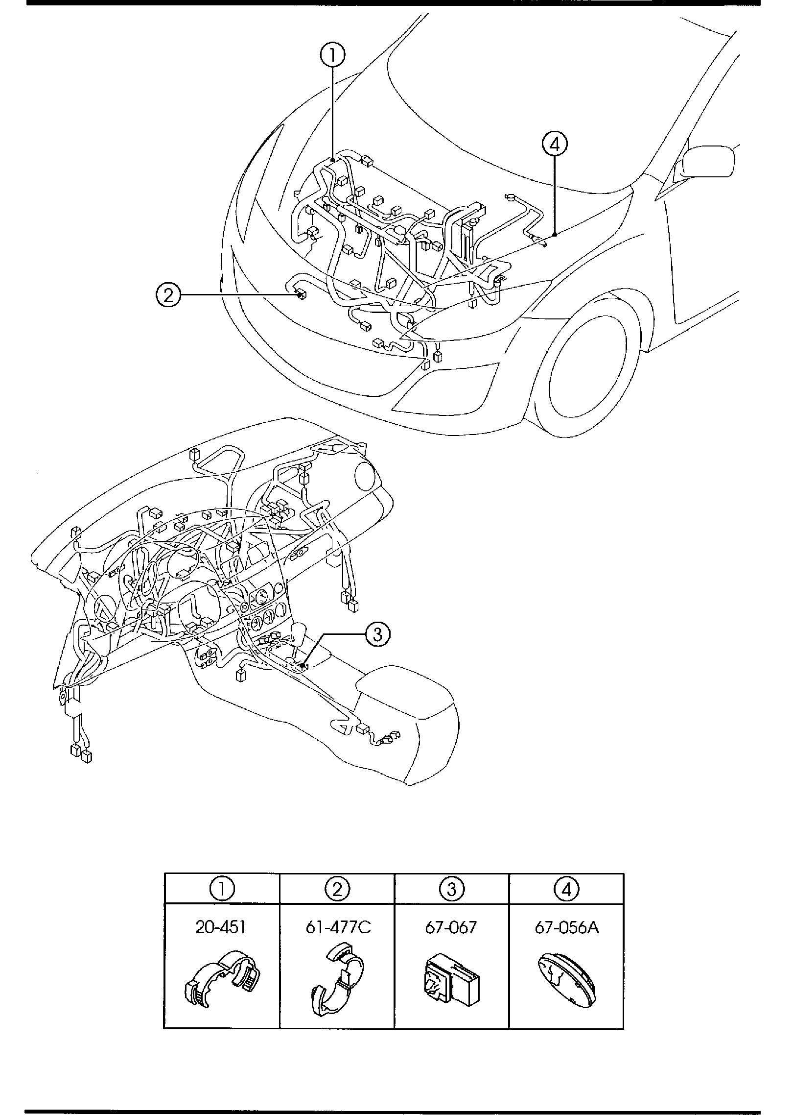 Diagram WIRING HARNESS CLAMPS for your 2025 Mazda MX-5 Miata   