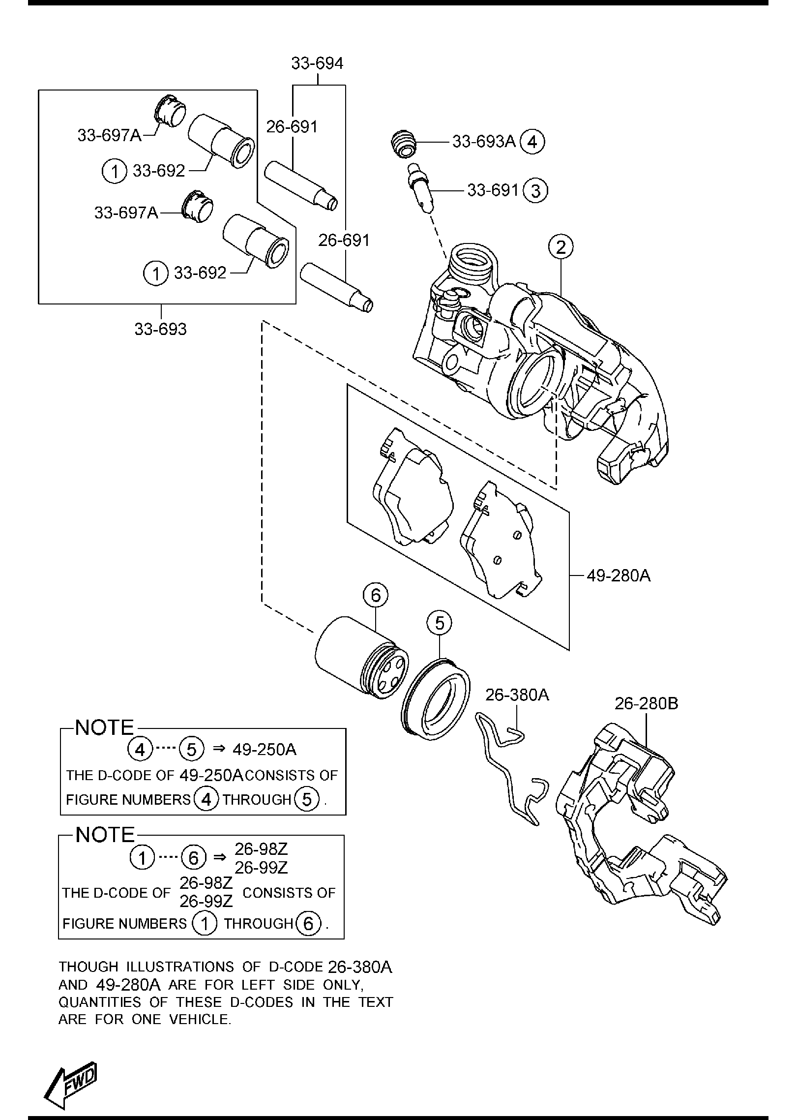 Diagram REAR BRAKE MECHANISMS for your 2016 Mazda Mazda3 2.0L MT 2WD SEDAN I (VIN Begins: JM1) 