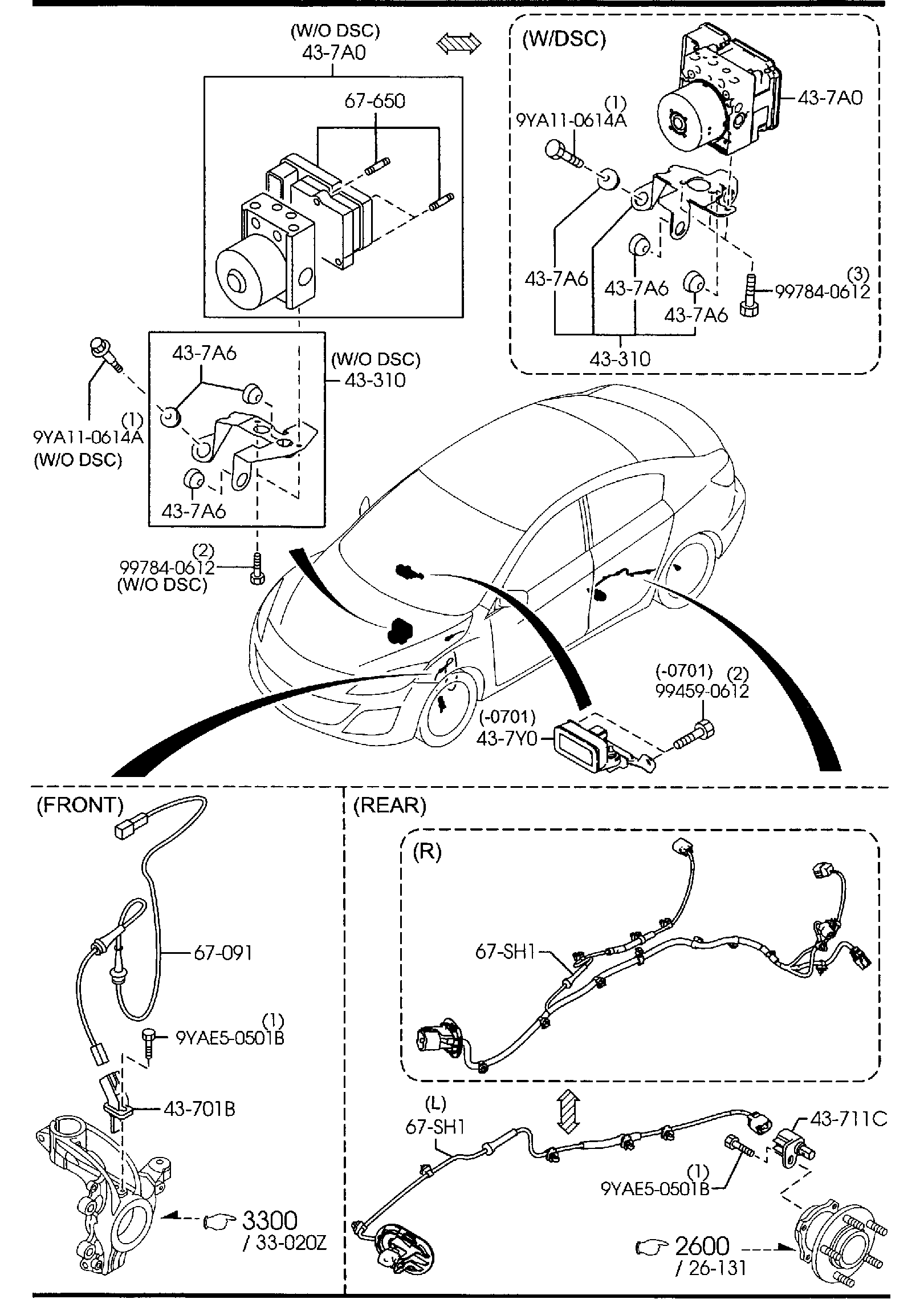 Diagram ANTILOCK BRAKE SYSTEM for your Mazda