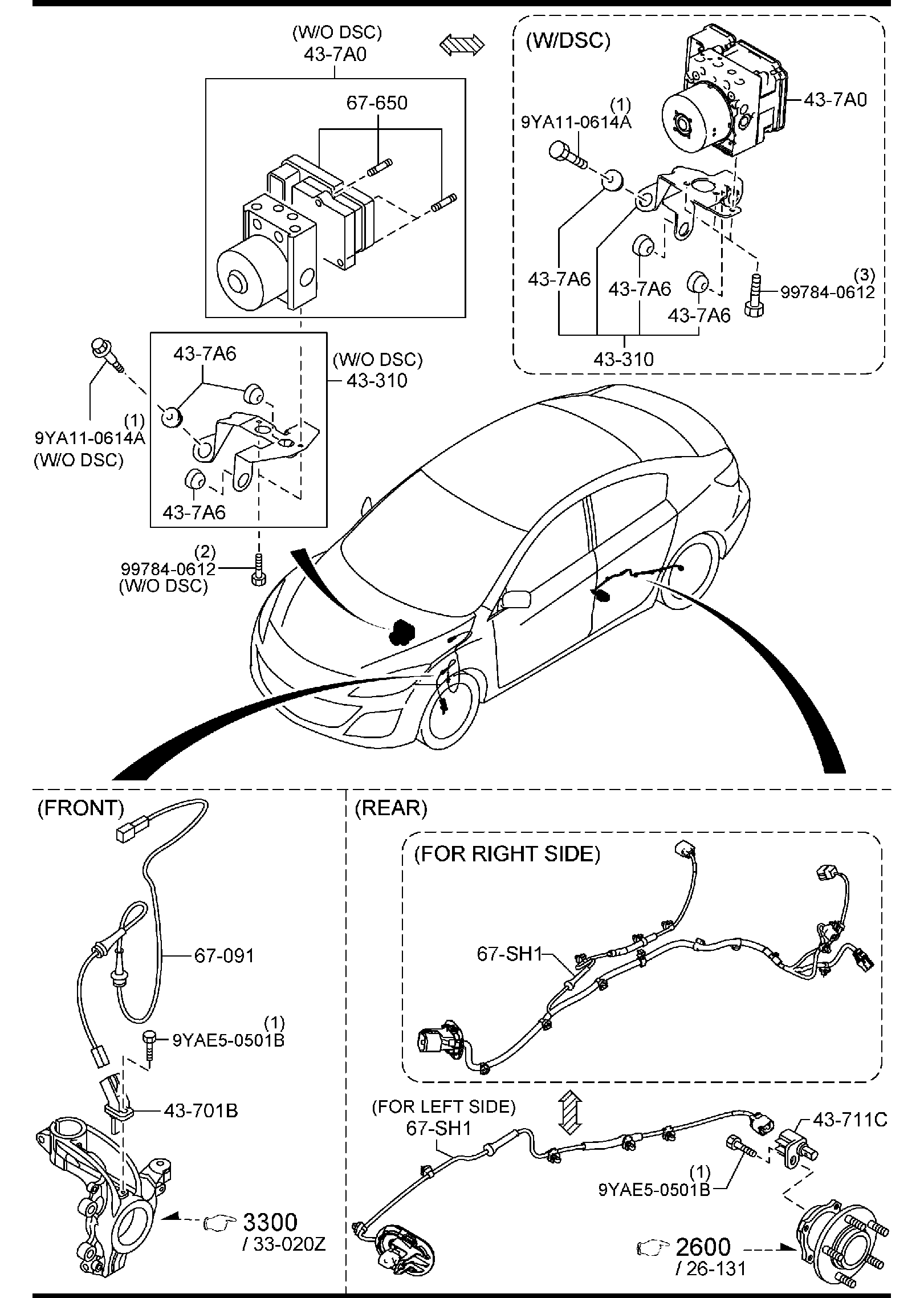 Diagram ANTILOCK BRAKE SYSTEM for your Mazda