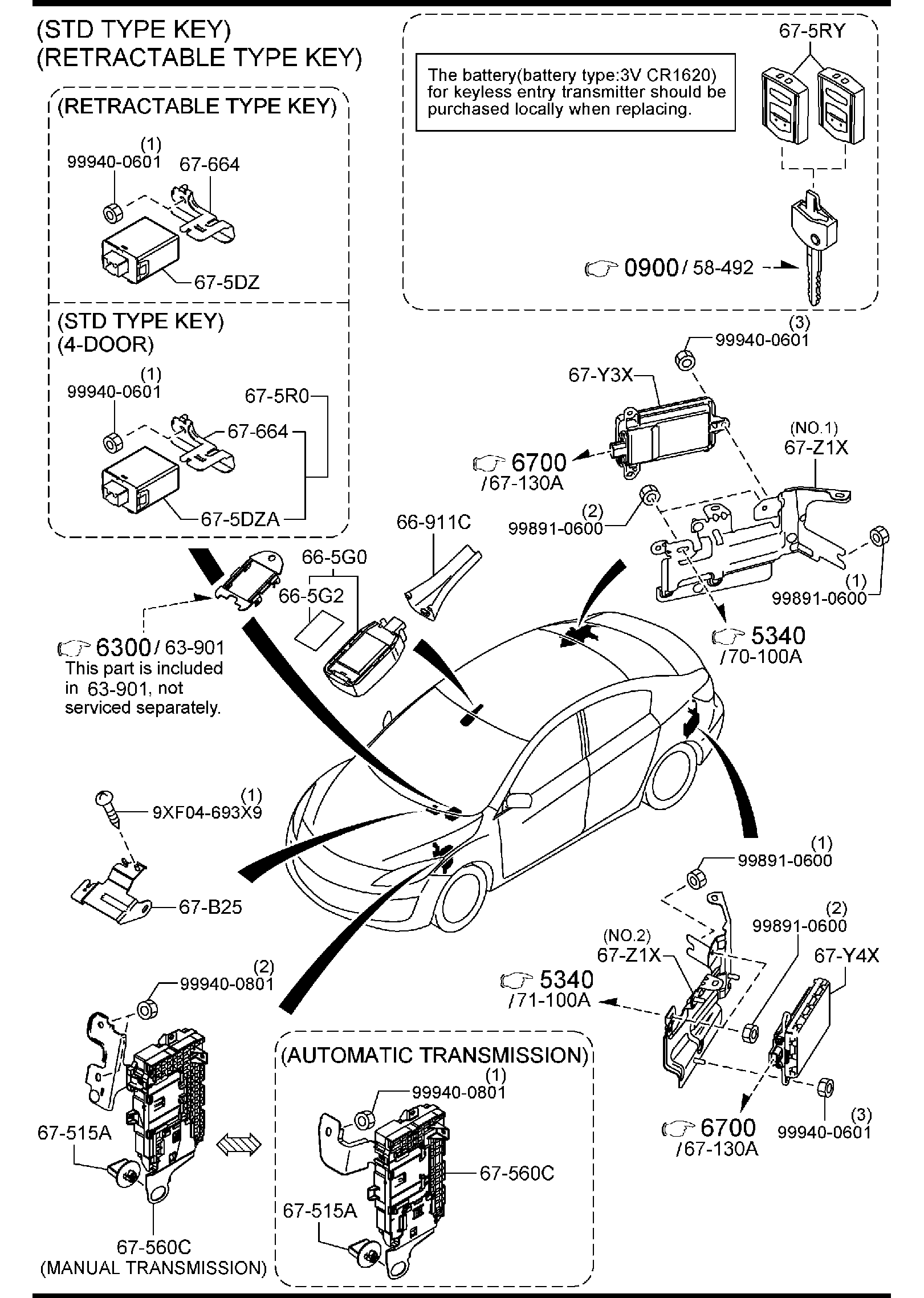 Diagram BODY RELAYS & UNIT for your 2008 Mazda Mazda6 I4 2.3L MT SEDAN SPORT 