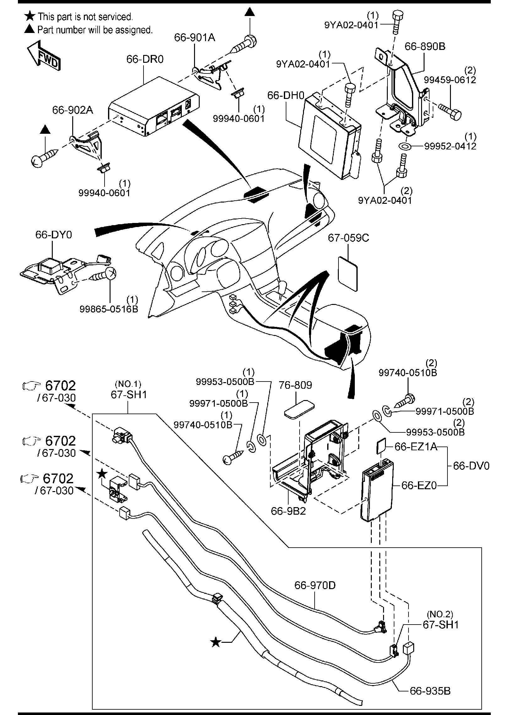 Diagram CAR COMMUNICATION SYSTEM for your Mazda