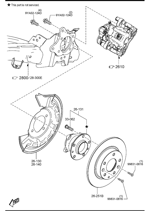 Diagram REAR AXLE for your 2018 Mazda CX-5  Grand Touring 