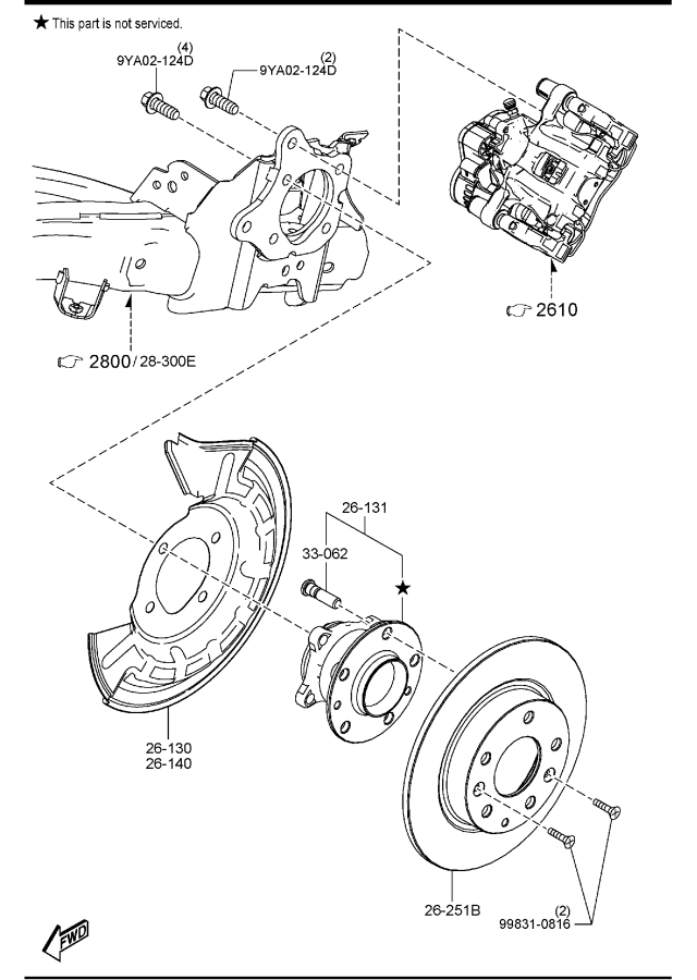 Diagram REAR AXLE for your 2018 Mazda CX-5  Grand Touring 