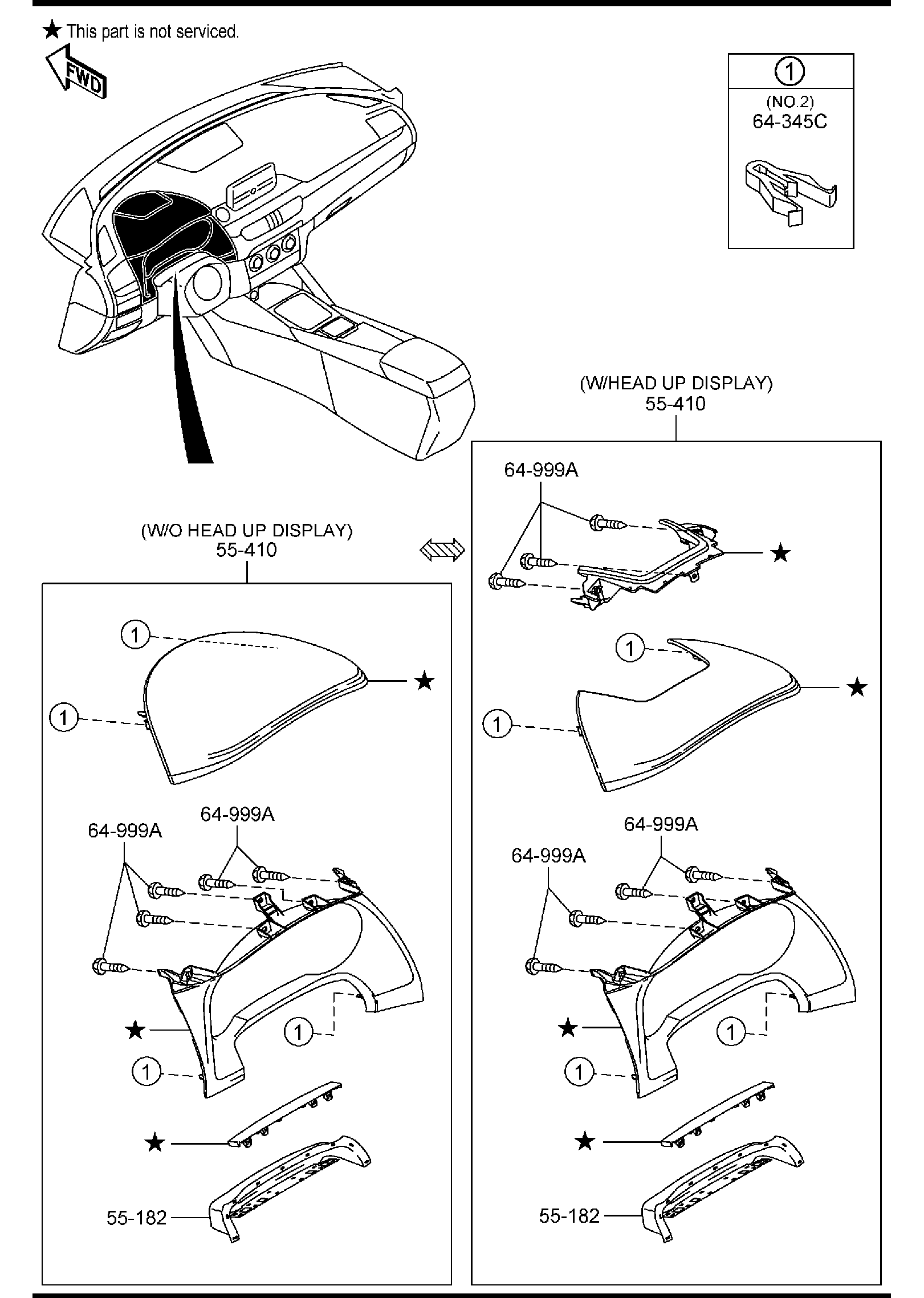 Diagram DASHBOARD EQUIPMENTS ('16 MODEL) for your 2011 Mazda CX-7   