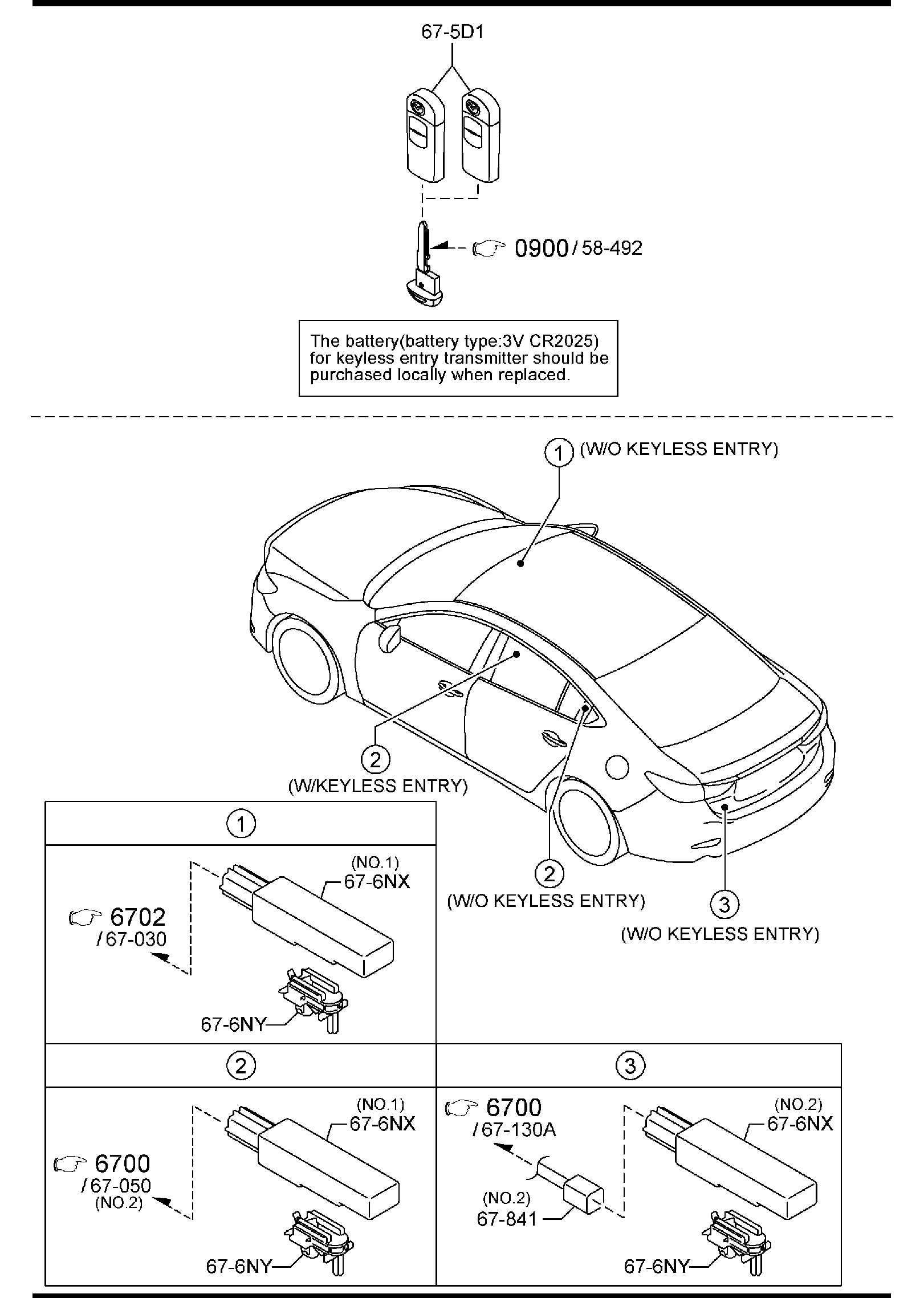 Diagram BODY RELAYS & UNIT ('14,'15 MODEL) for your Mazda