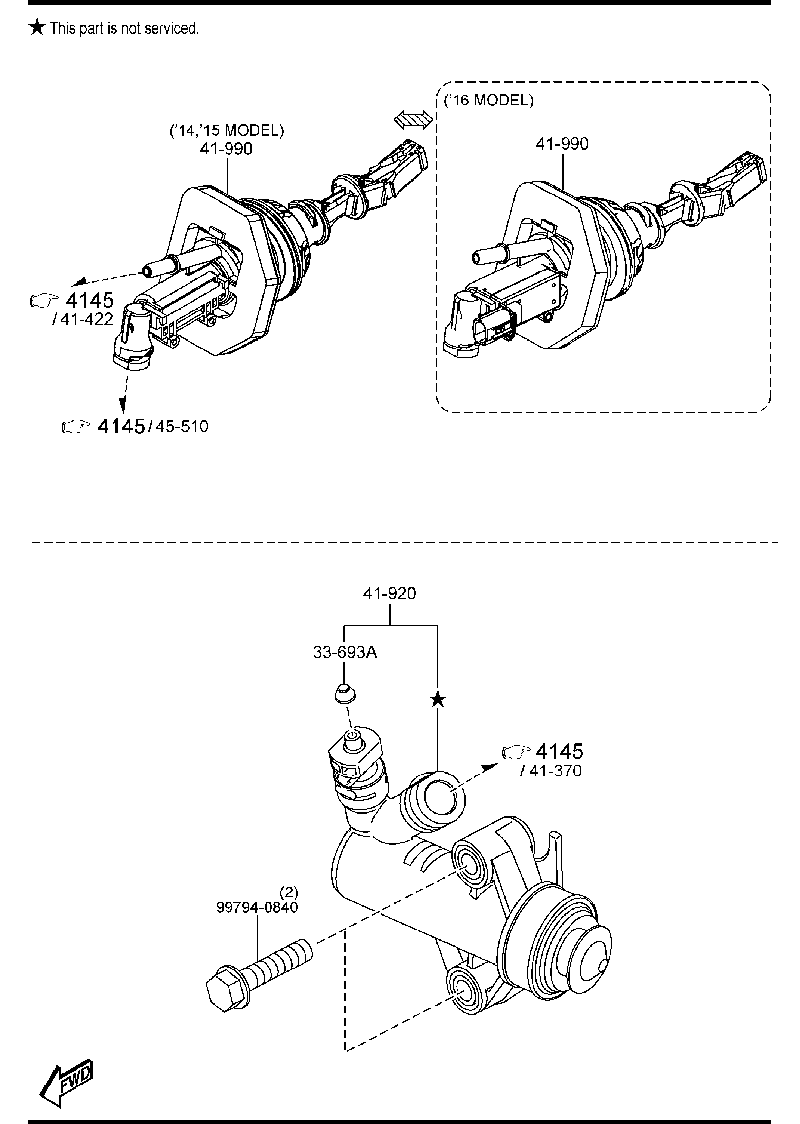 Diagram CLUTCH RELEASE & MASTER CYLINDERS (MANUAL TRANSMISSION) for your Mazda