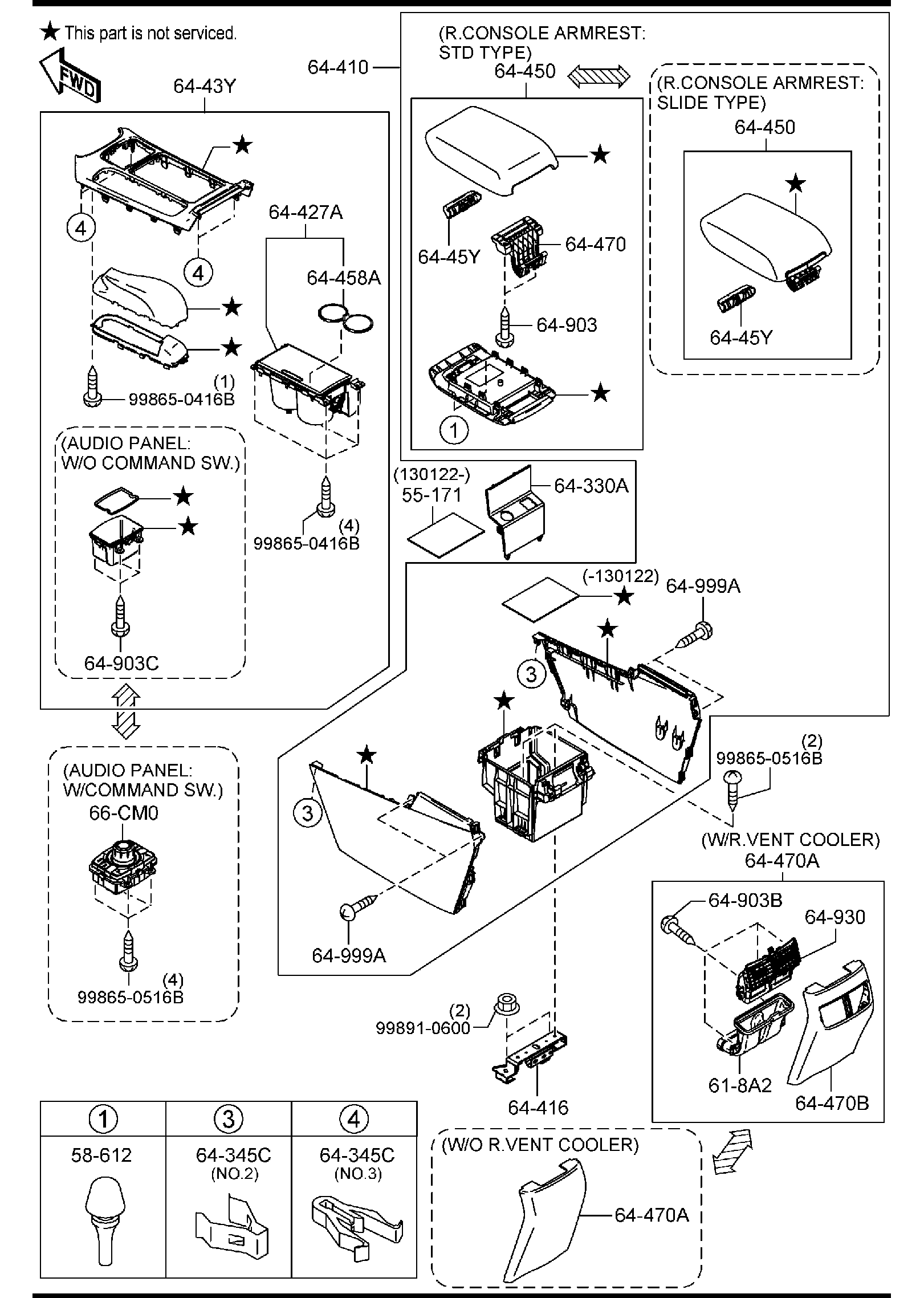 Diagram CONSOLE ('14,'15 MODEL) for your 2010 Mazda Mazda3   
