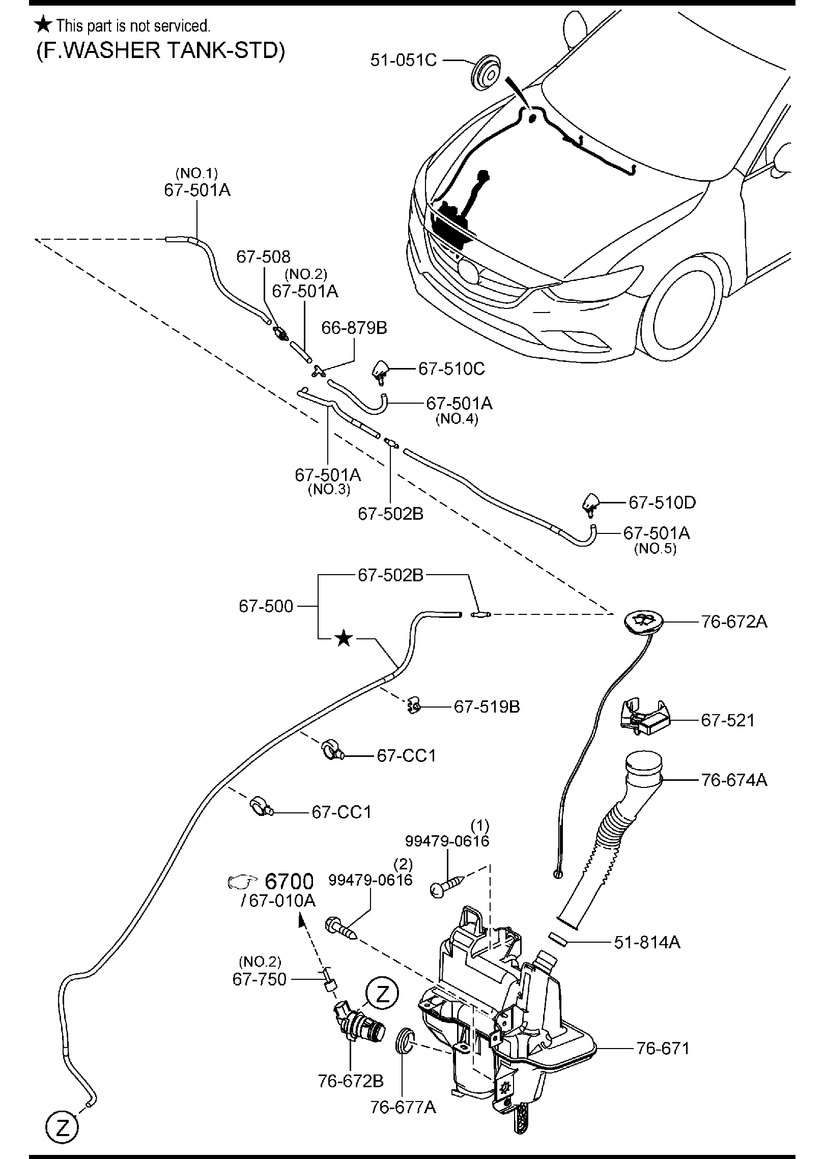 Diagram WINDSHIELD WASHER for your 2018 Mazda CX-5   