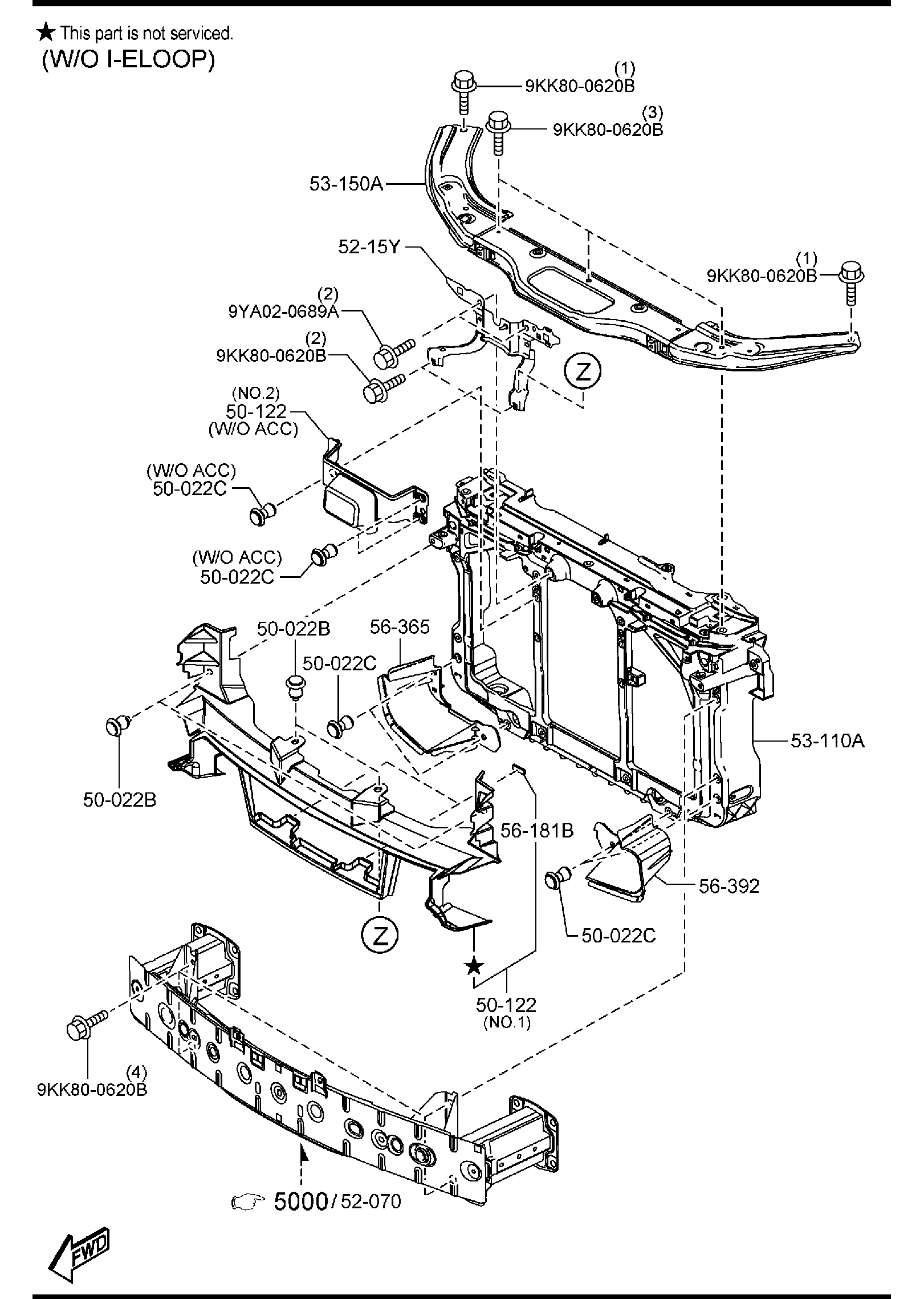 Diagram FRONT PANELS for your 2015 Mazda Mazda6   