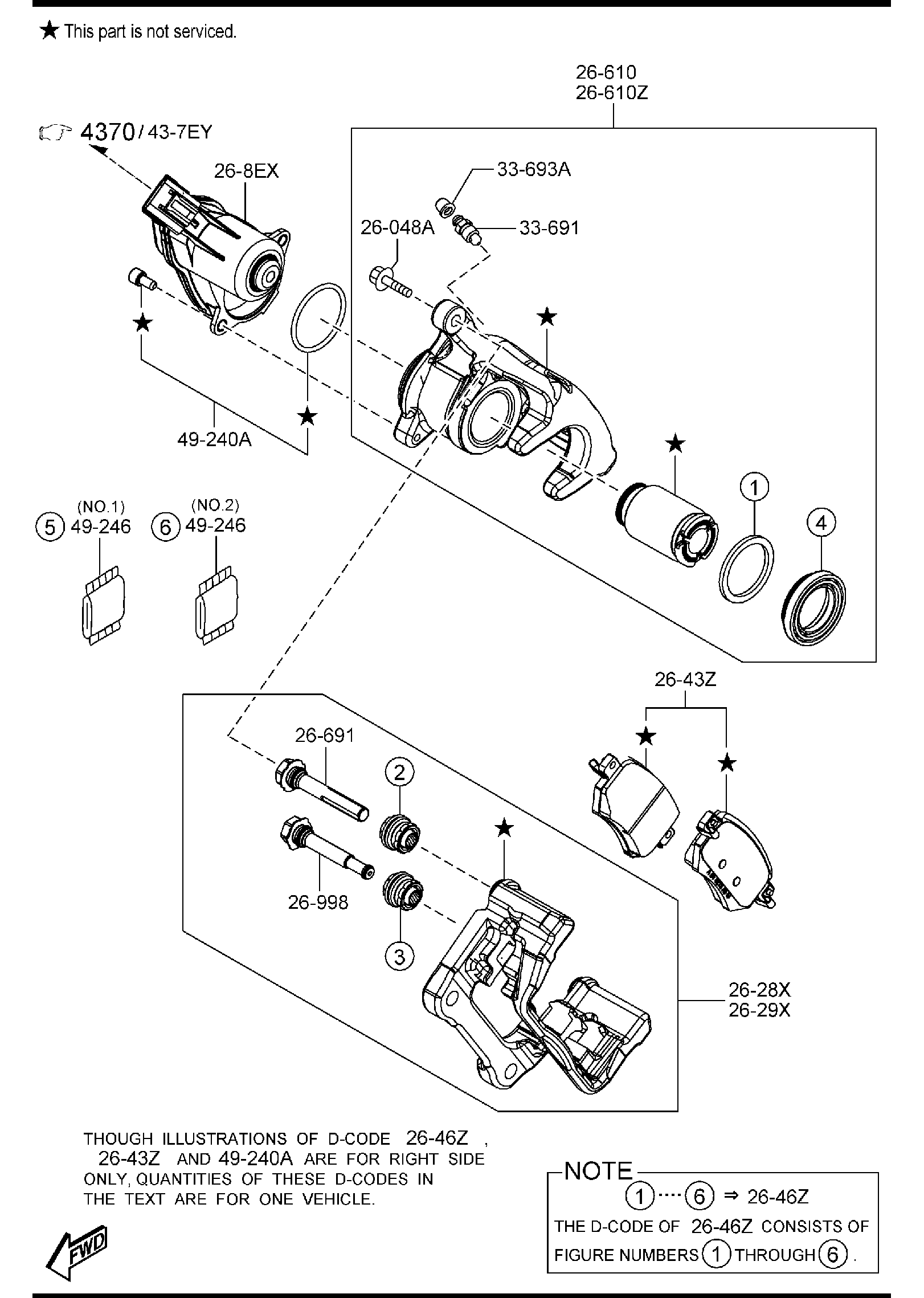 Diagram REAR BRAKE MECHANISMS for your 2014 Mazda Mazda6   