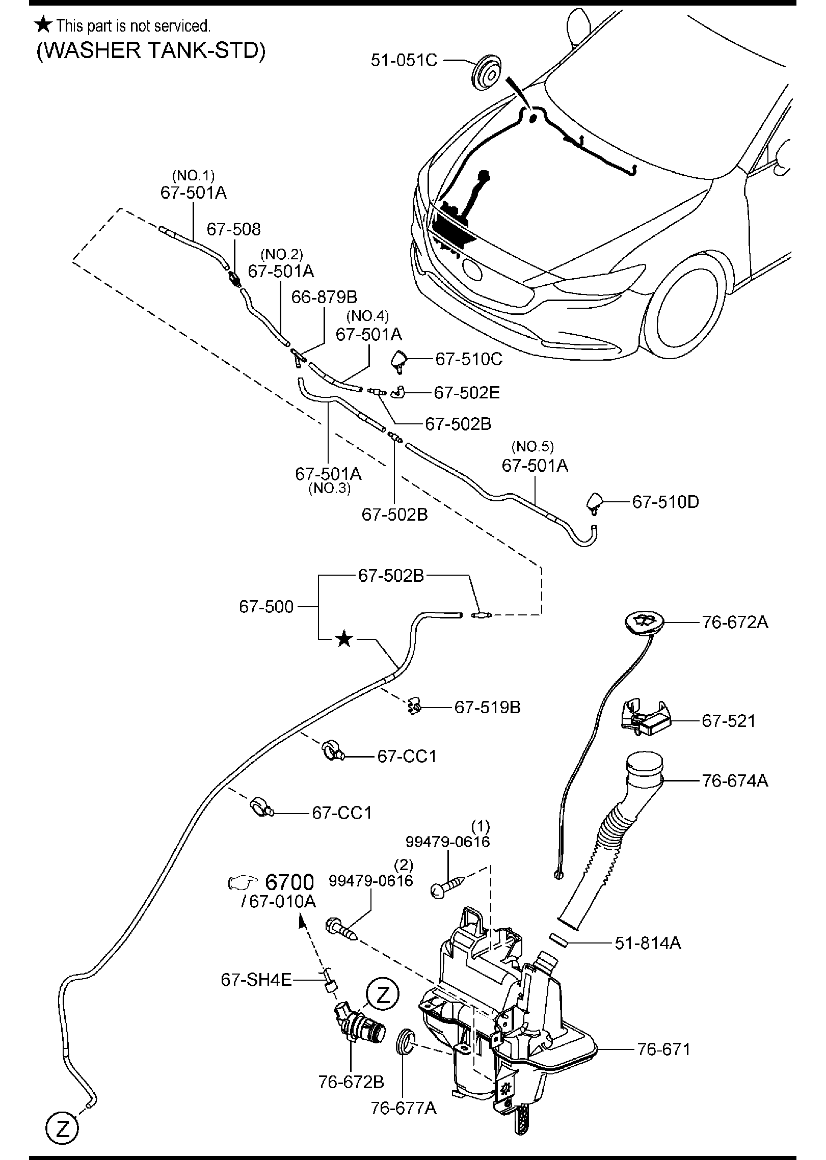 Diagram WINDSHIELD WASHER for your 2018 Mazda CX-5   