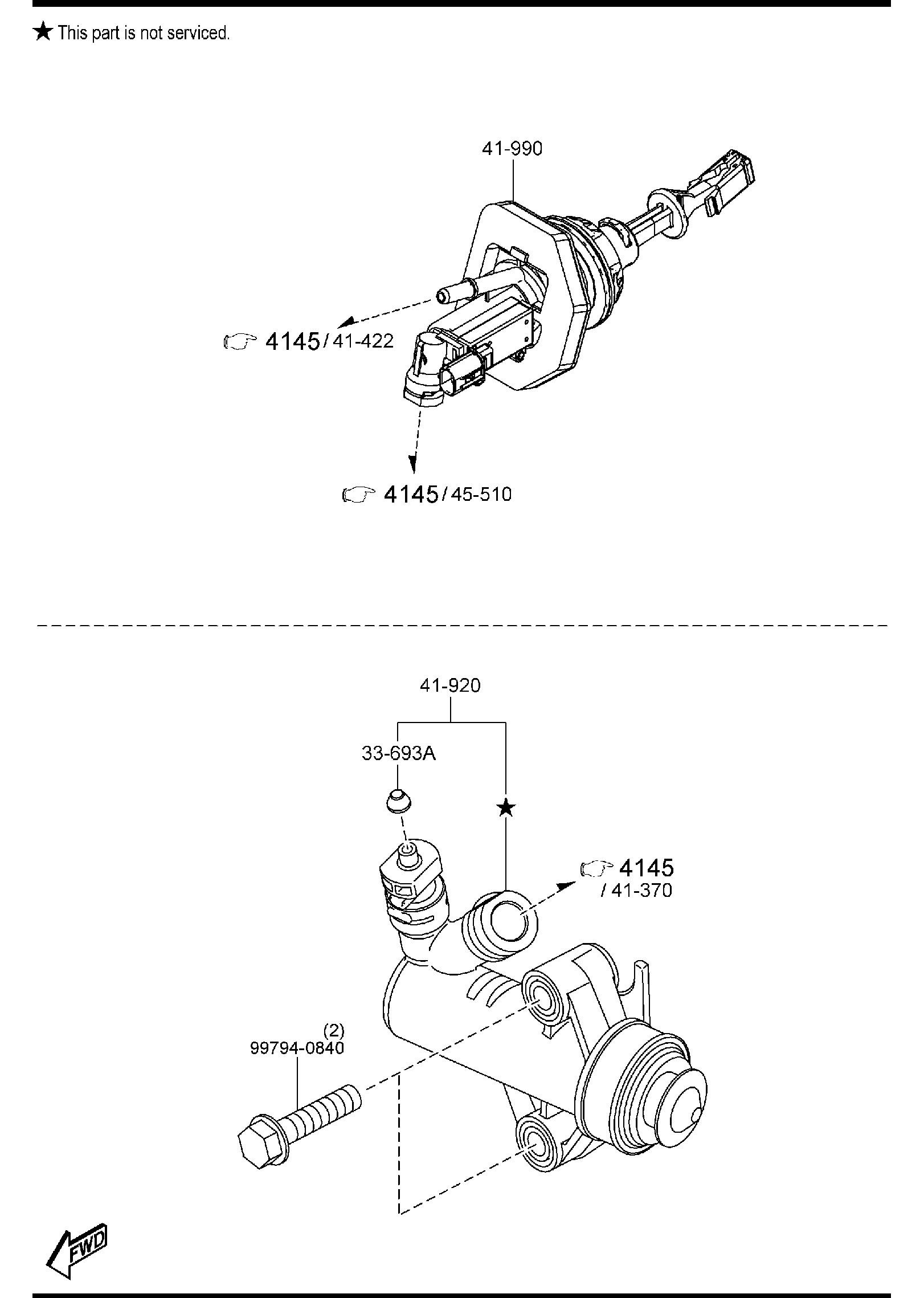 Diagram CLUTCH RELEASE & MASTER CYLINDERS (MANUAL TRANSMISSION) for your 2015 Mazda Mazda3  HATCHBACK IGT (VIN Begins: JM1) 