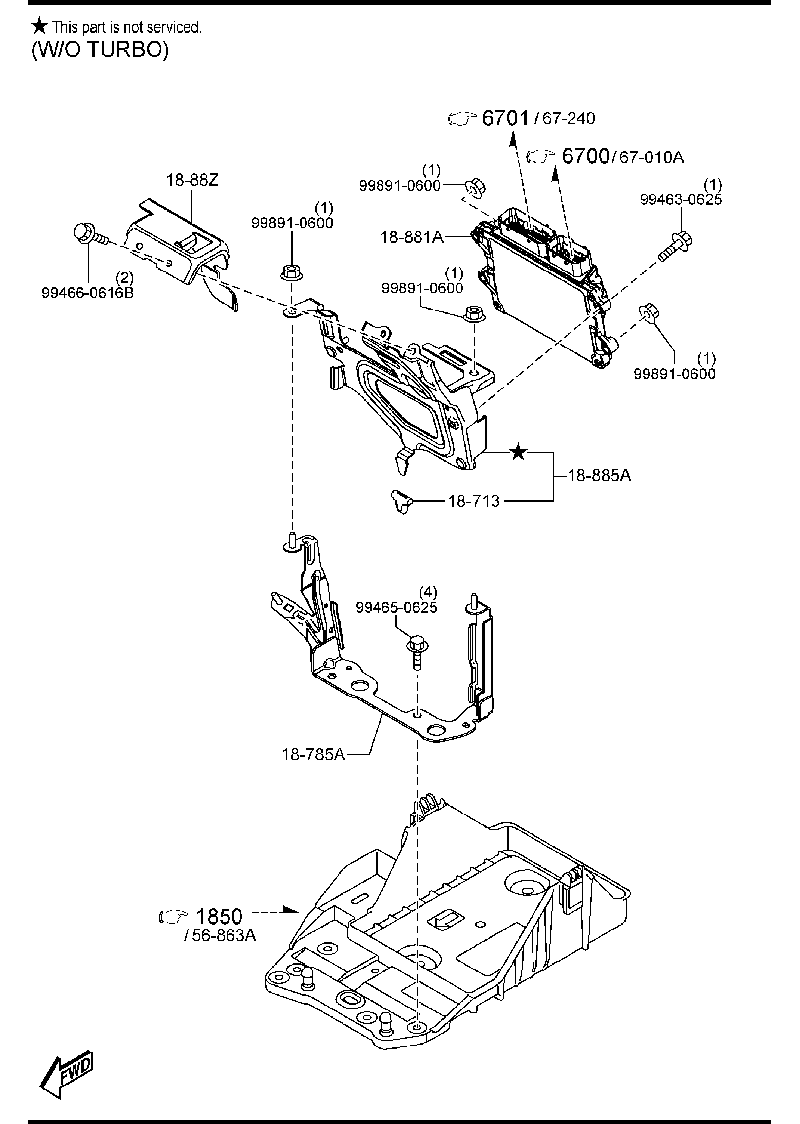 Diagram ENGINE SWITCHES & RELAYS (GASOLINE) for your 2012 Mazda MX-5 Miata   