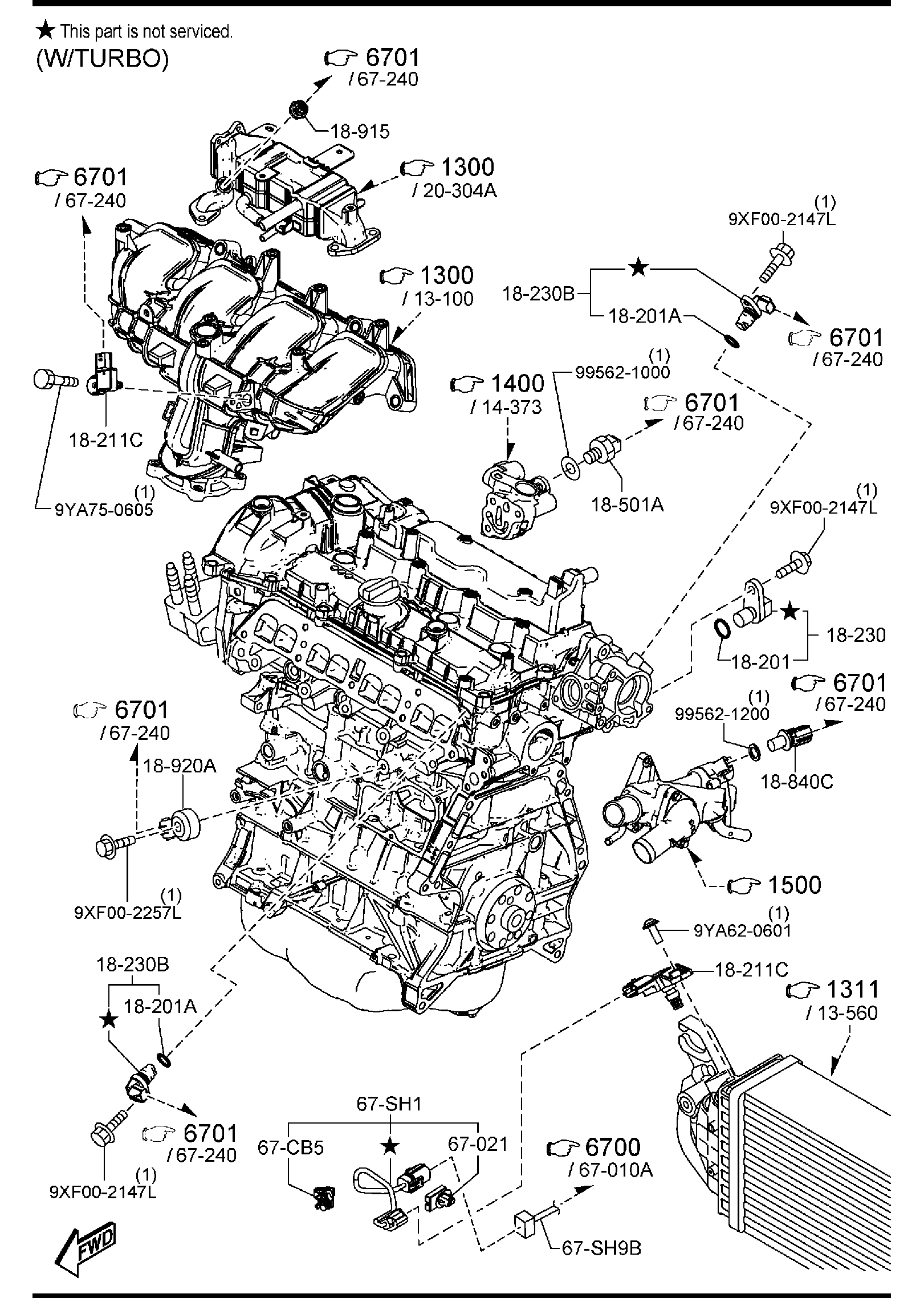 Diagram ENGINE SWITCHES & RELAYS (GASOLINE) for your 2012 Mazda MX-5 Miata   