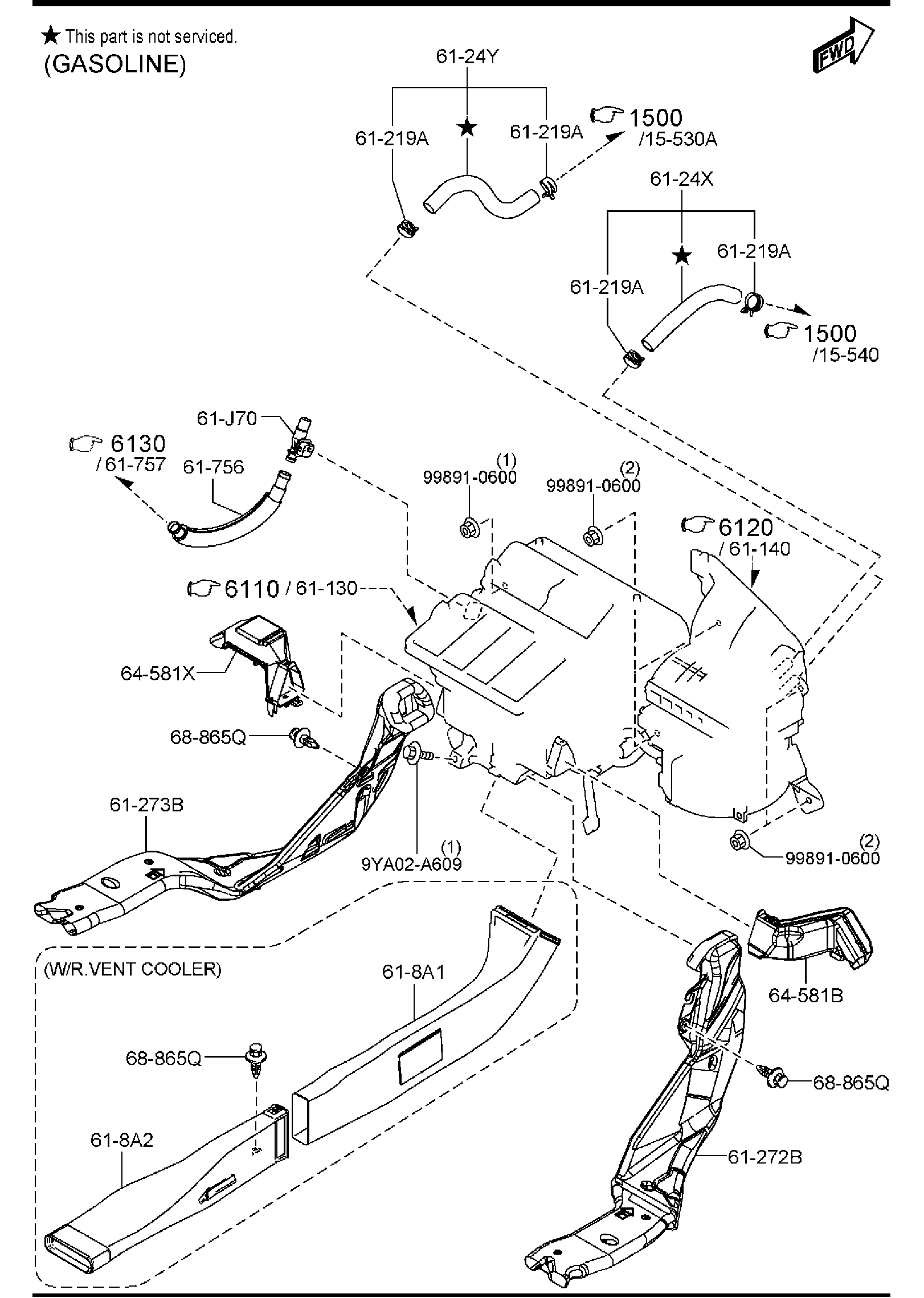 Diagram HEATER (W/TURBO) for your 2022 Mazda CX-5 2.5L AT 4WD T 
