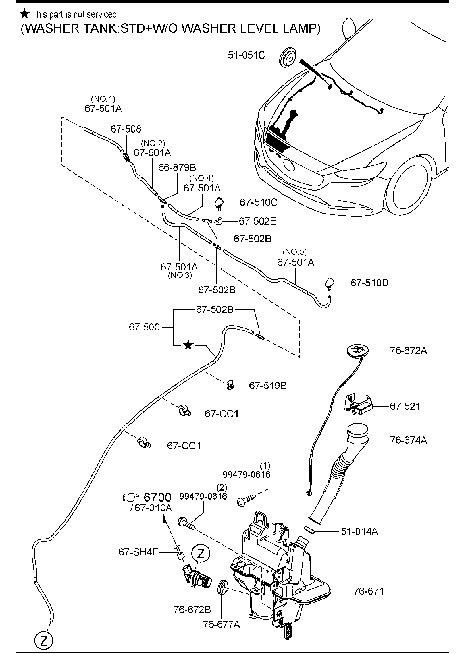 Diagram WINDSHIELD WASHER for your 2018 Mazda CX-5   
