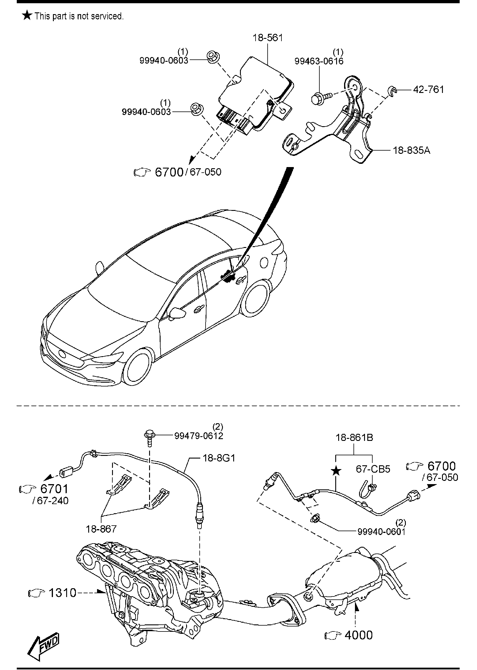 Diagram ENGINE SWITCHES & RELAYS (W/O TURBO) for your 2015 Mazda MX-5 Miata   