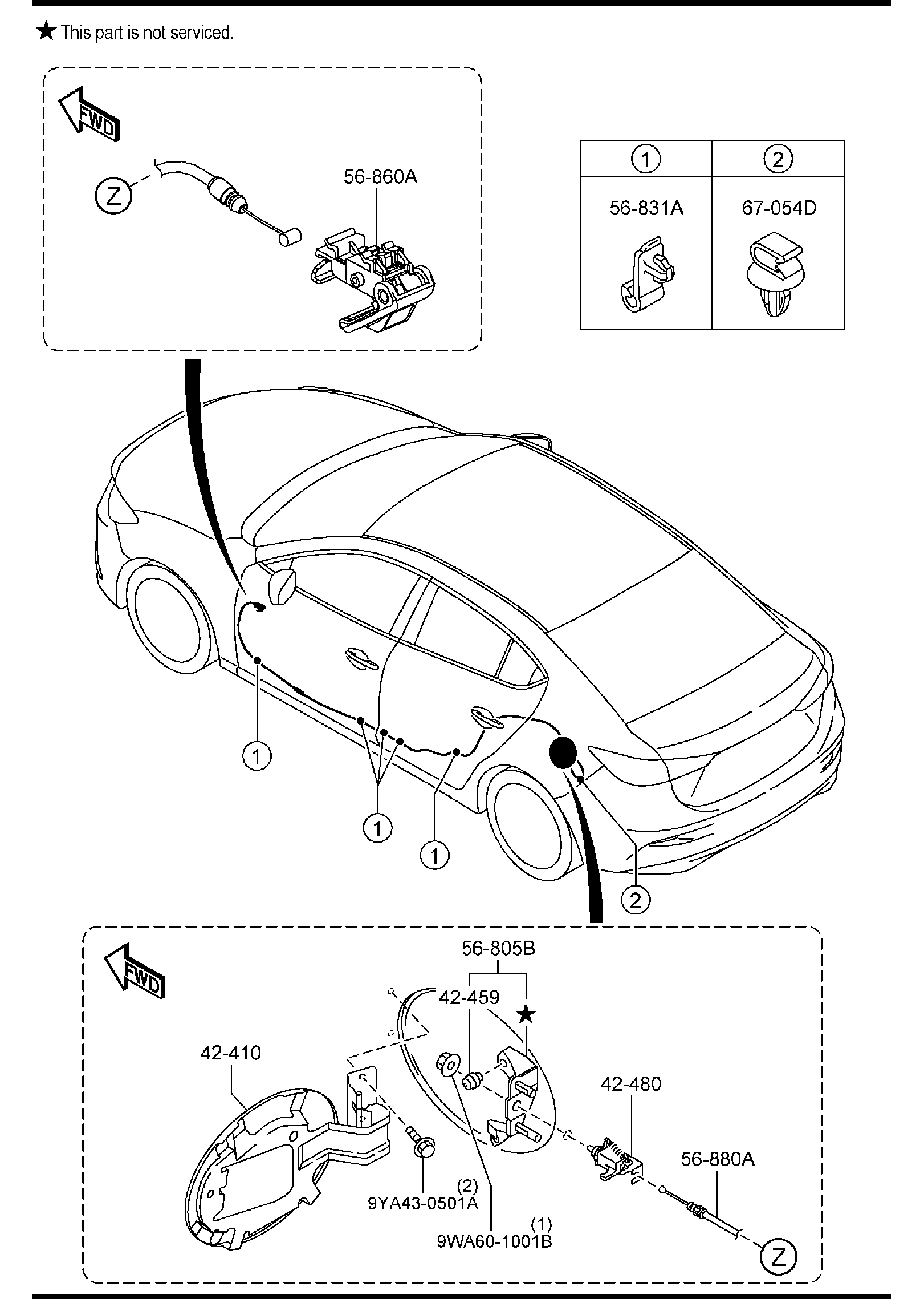 Full size assembly image of FUEL LID OPENER (4-DOOR) (1/1)