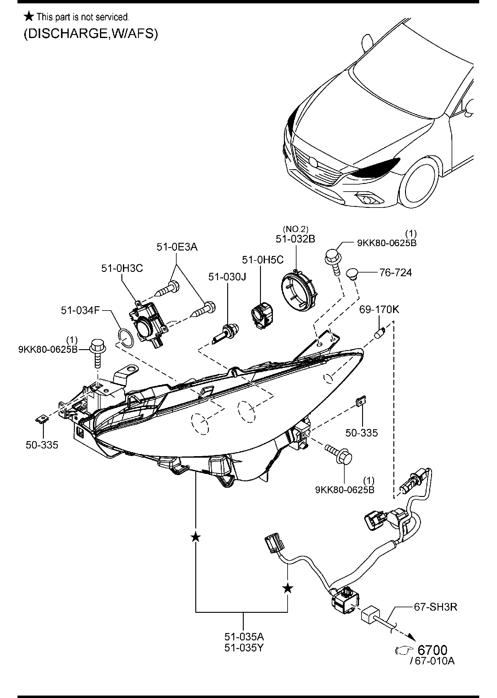 Diagram HEAD LAMPS for your 2015 Mazda Mazda3  SEDAN SIGNATURE 