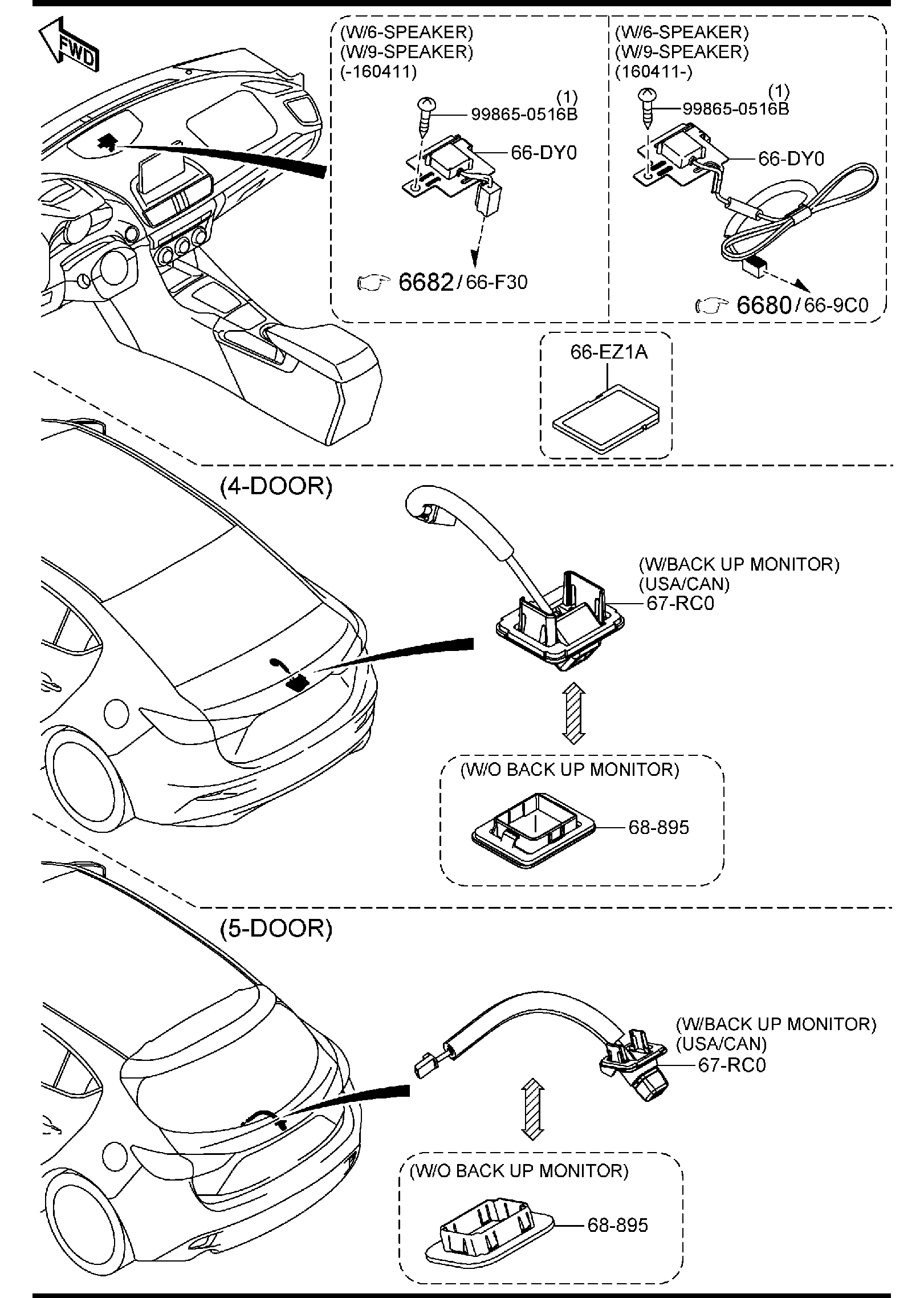 Diagram CAR COMMUNICATION SYSTEM for your Mazda