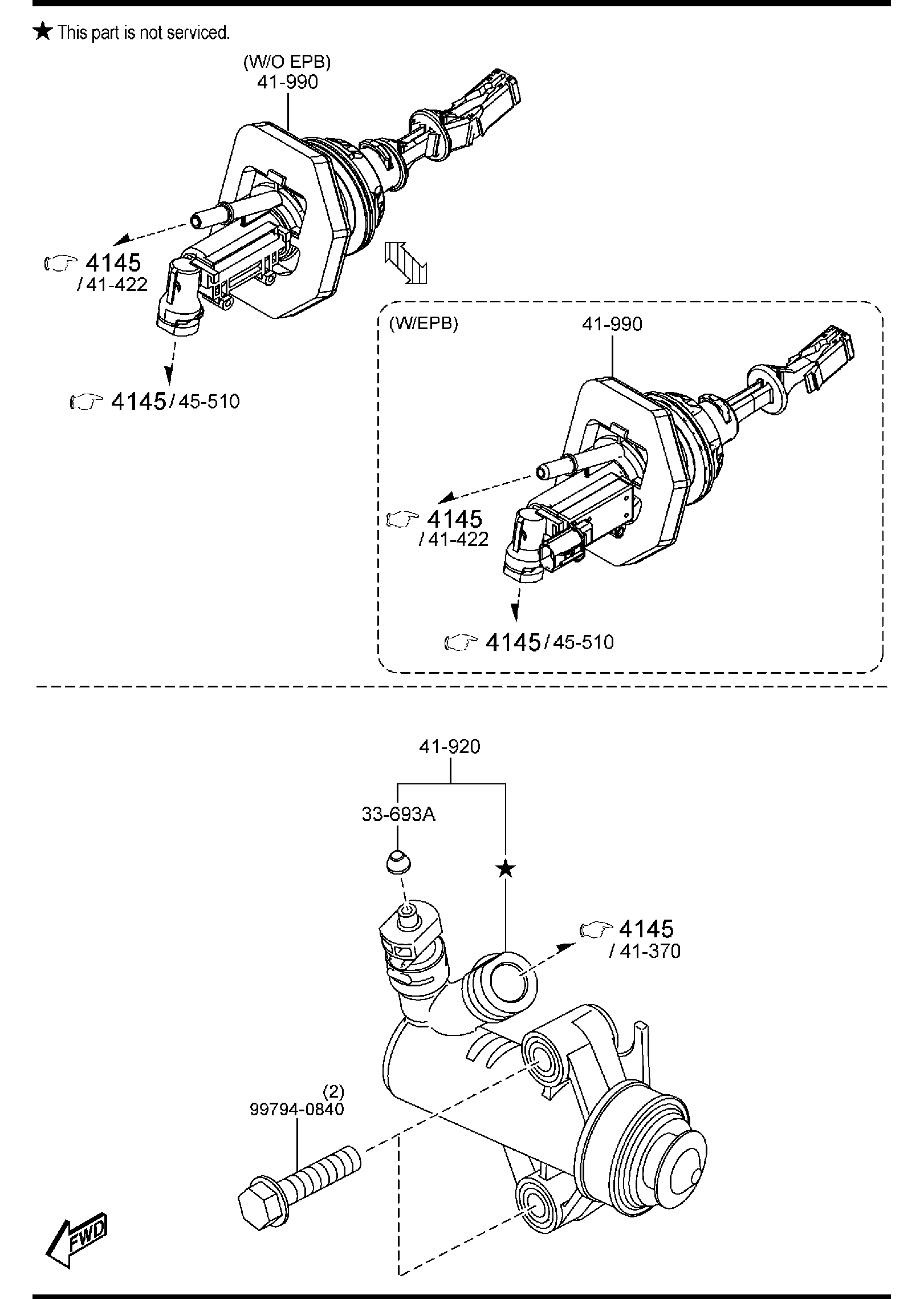 Diagram CLUTCH RELEASE & MASTER CYLINDERS (MANUAL TRANSMISSION) for your 2021 Mazda CX-5 2.5L AT 4WD CARBON TURBO 