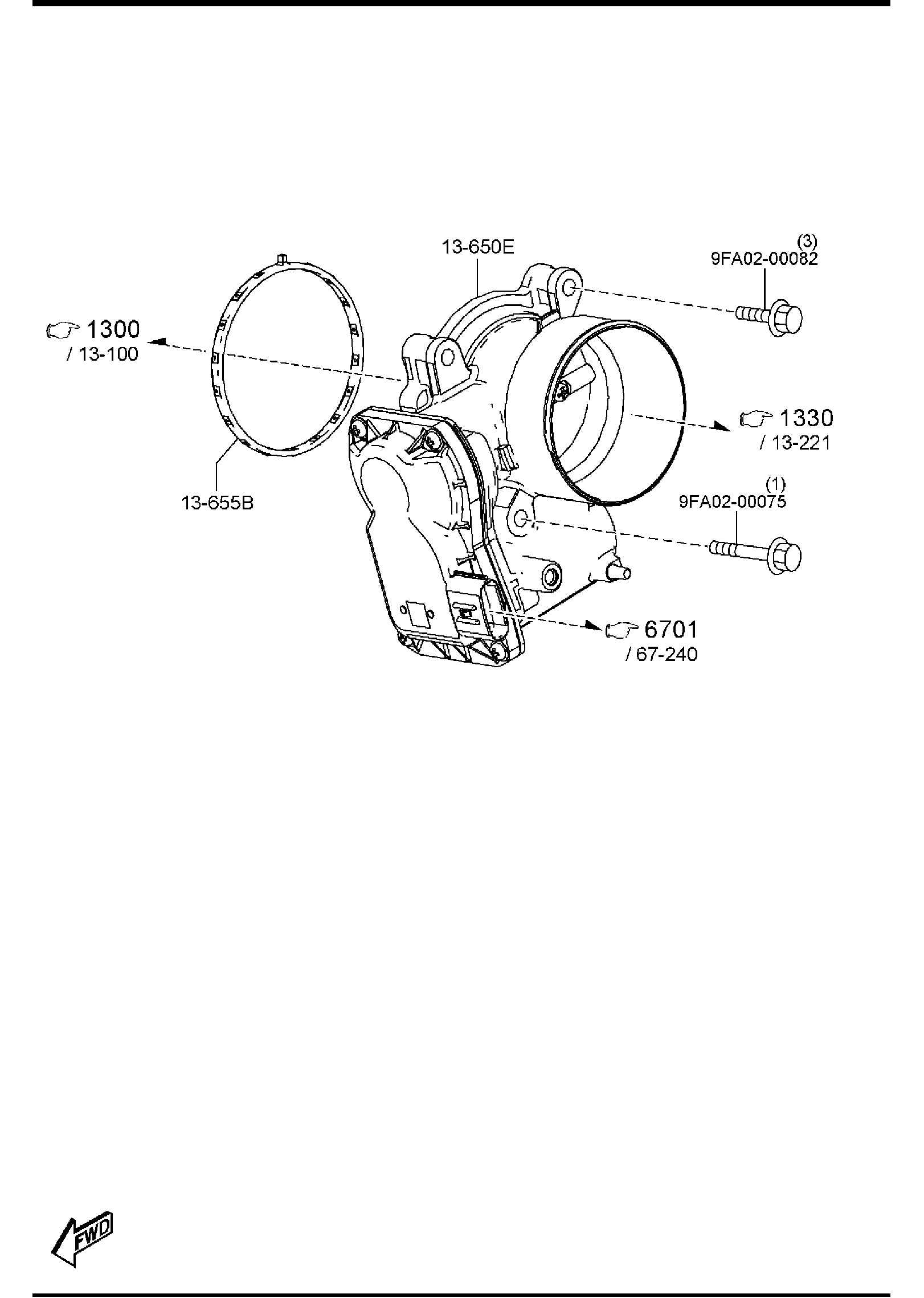 Diagram THROTTLE BODY (2000CC) for your 2020 Mazda Mazda6   