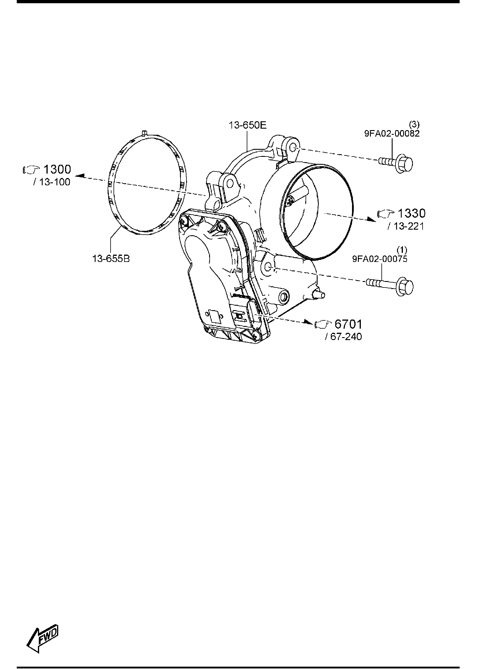 Diagram THROTTLE BODY (2500CC)(W/O TURBO) for your 2020 Mazda Mazda6   