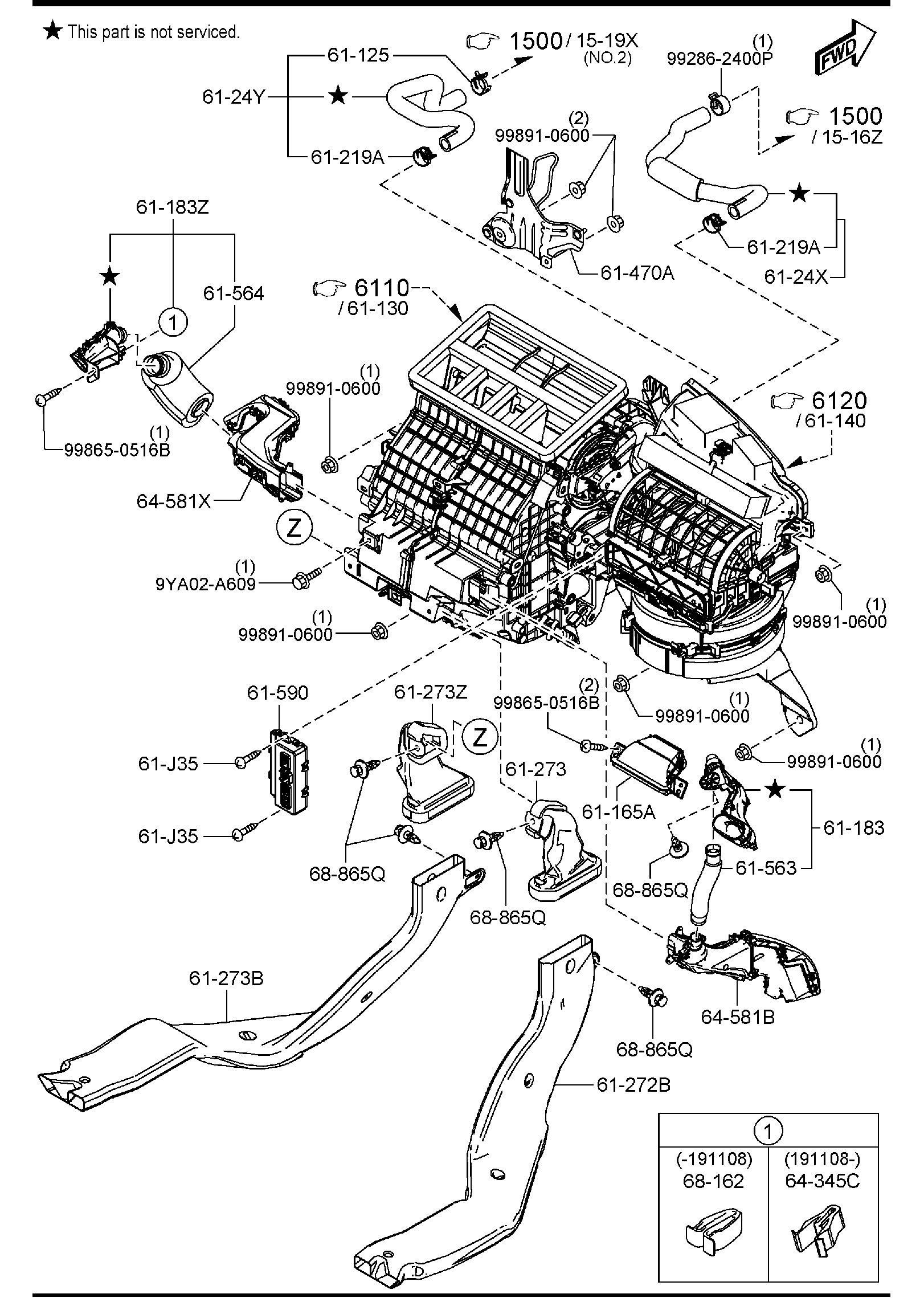 Diagram HEATER for your 2001 Mazda B4000   