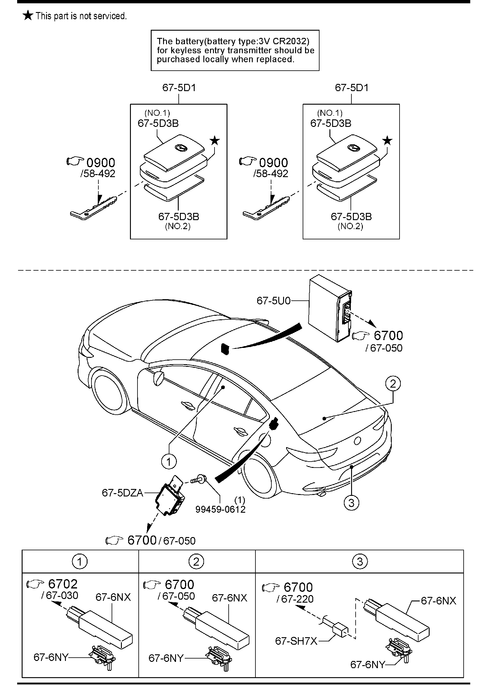 Diagram BODY RELAYS & UNIT (4-DOOR) for your 2019 Mazda Mazda3   