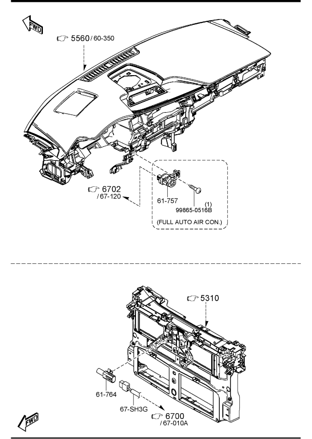 Diagram AIR CONDITIONER for your 2019 Mazda Mazda3  SEDAN SELECT 