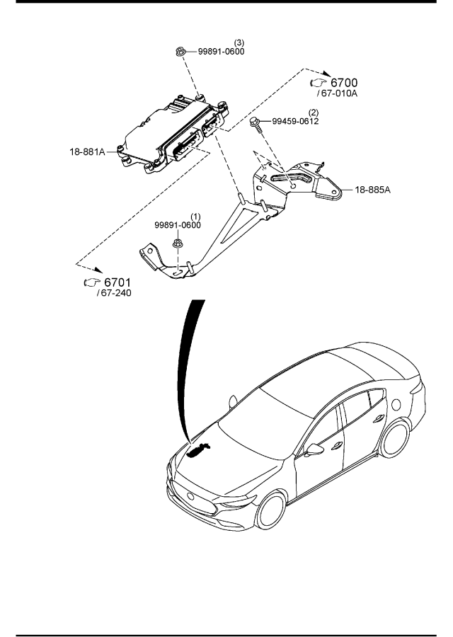 Diagram ENGINE SWITCHES & RELAYS (SKYACTIV-G 2.5)(W/TURBO) for your Mazda