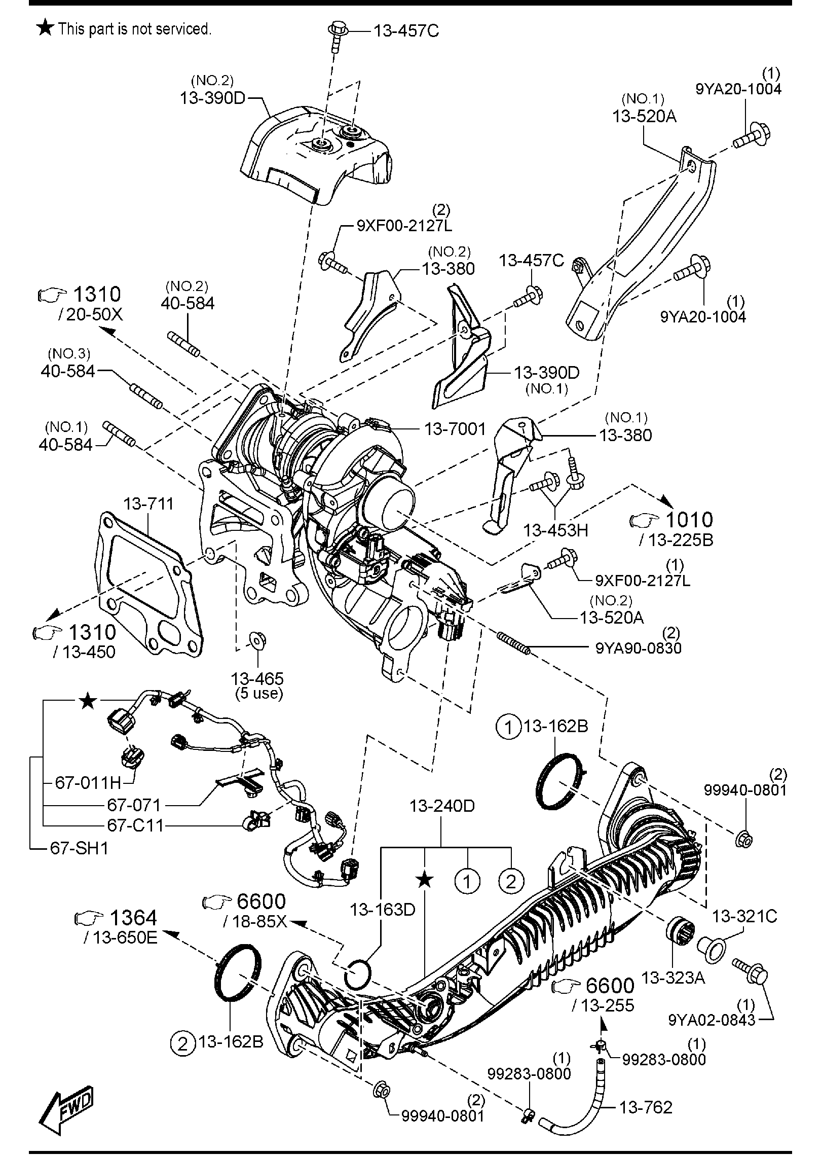 Diagram TURBO CHARGER (PYT) for your Mazda