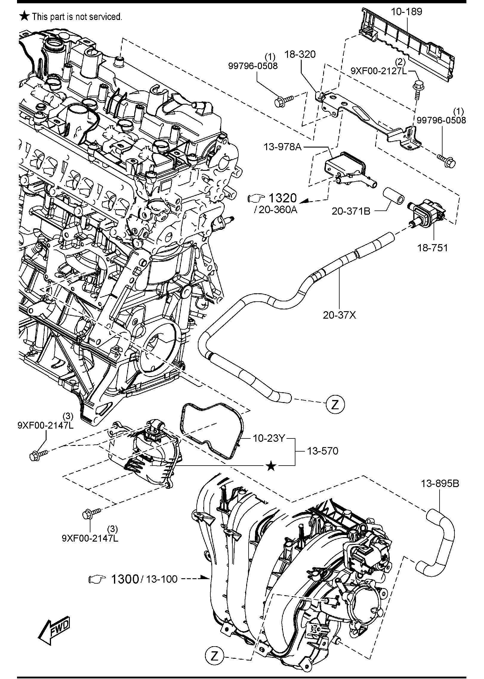 Diagram EMISSION CONTROL SYSTEM (PYUKD) for your 2024 Mazda Mazda3   