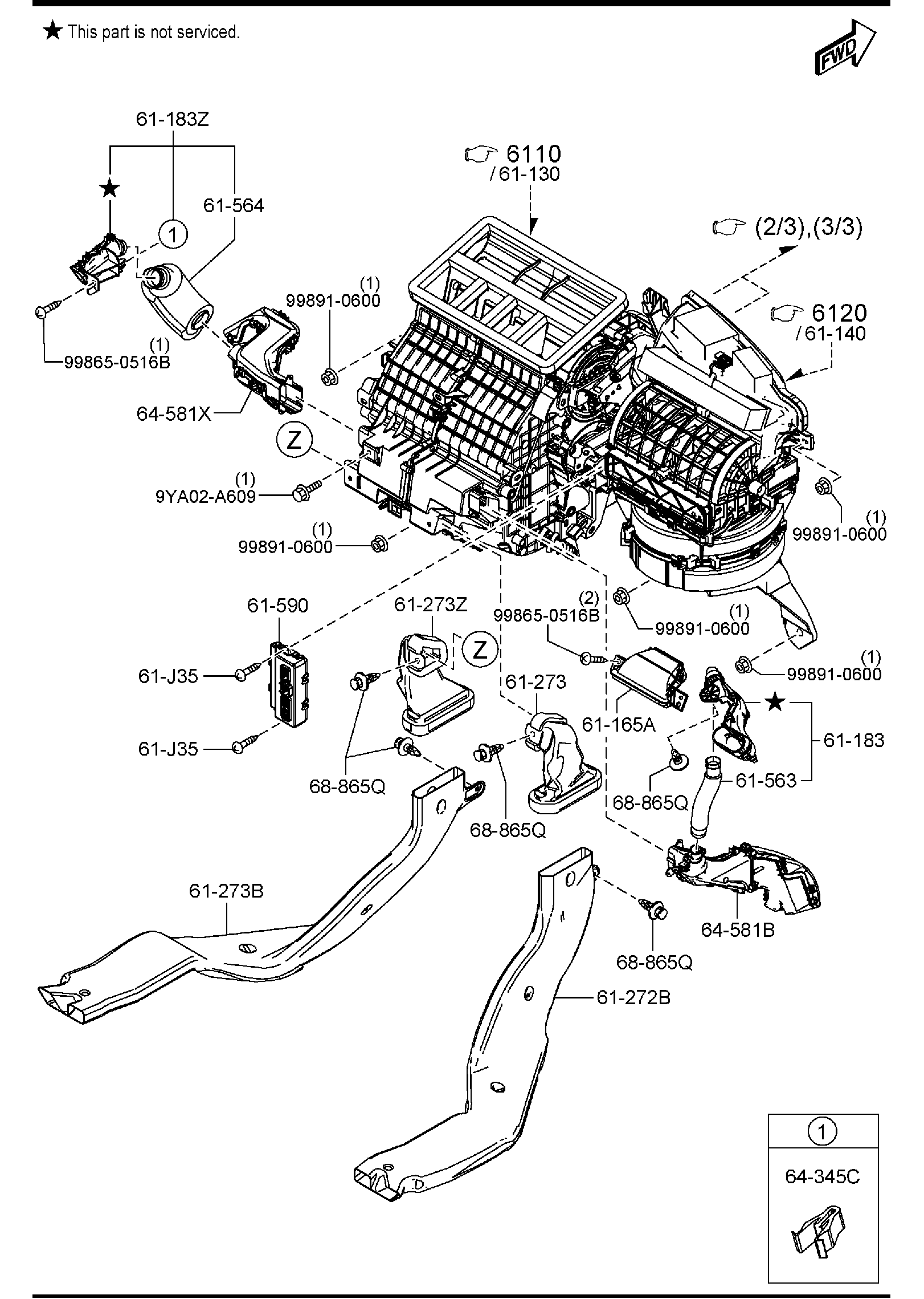 Diagram HEATER for your 1995 Mazda RX-7   