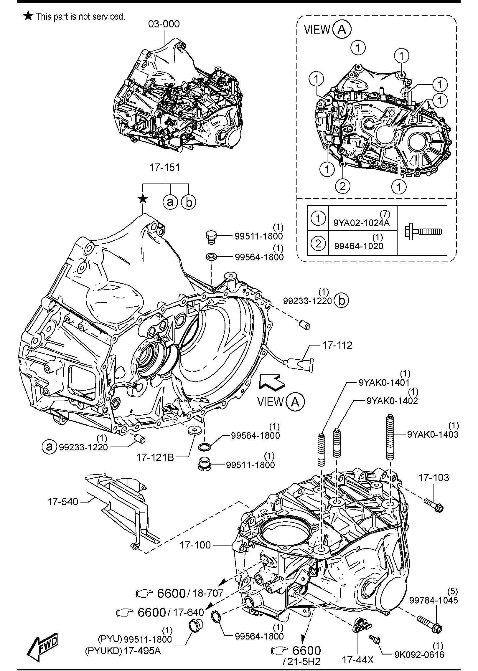 Diagram MANUAL TRANSMISSION CASE for your 2008 Mazda Mazda3  HATCHBACK SPEED3 