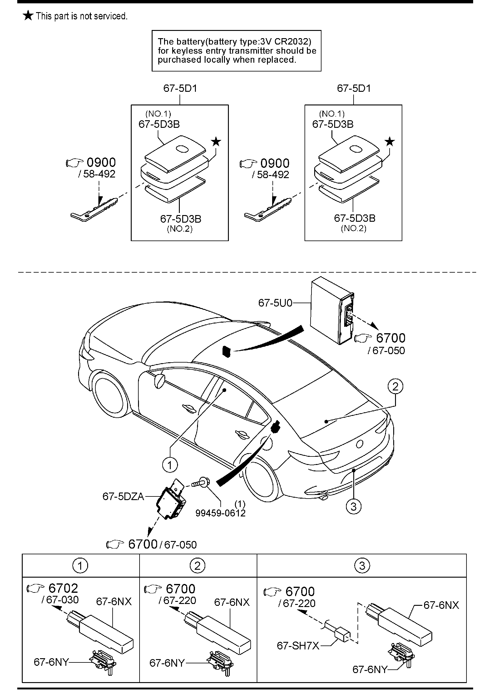 Diagram BODY RELAYS & UNIT for your 2023 Mazda Mazda3   