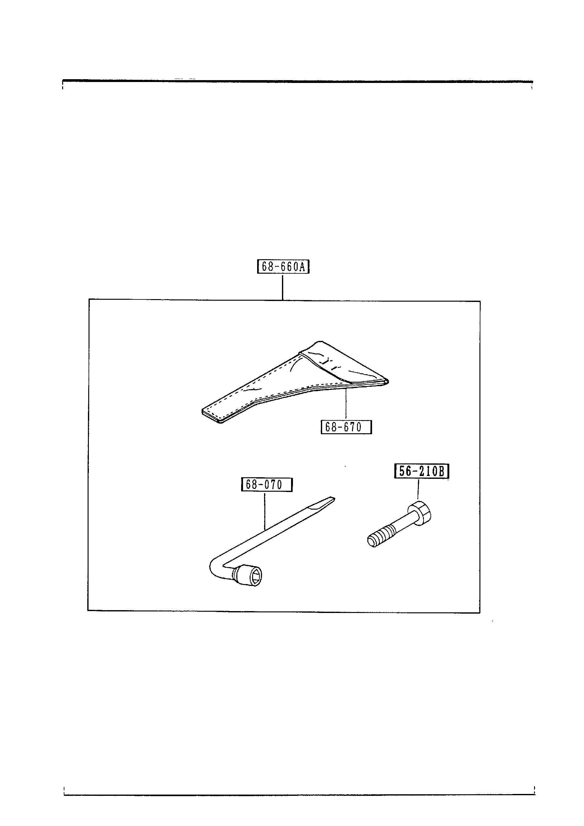 Diagram SERVICE TOOLS for your Mazda